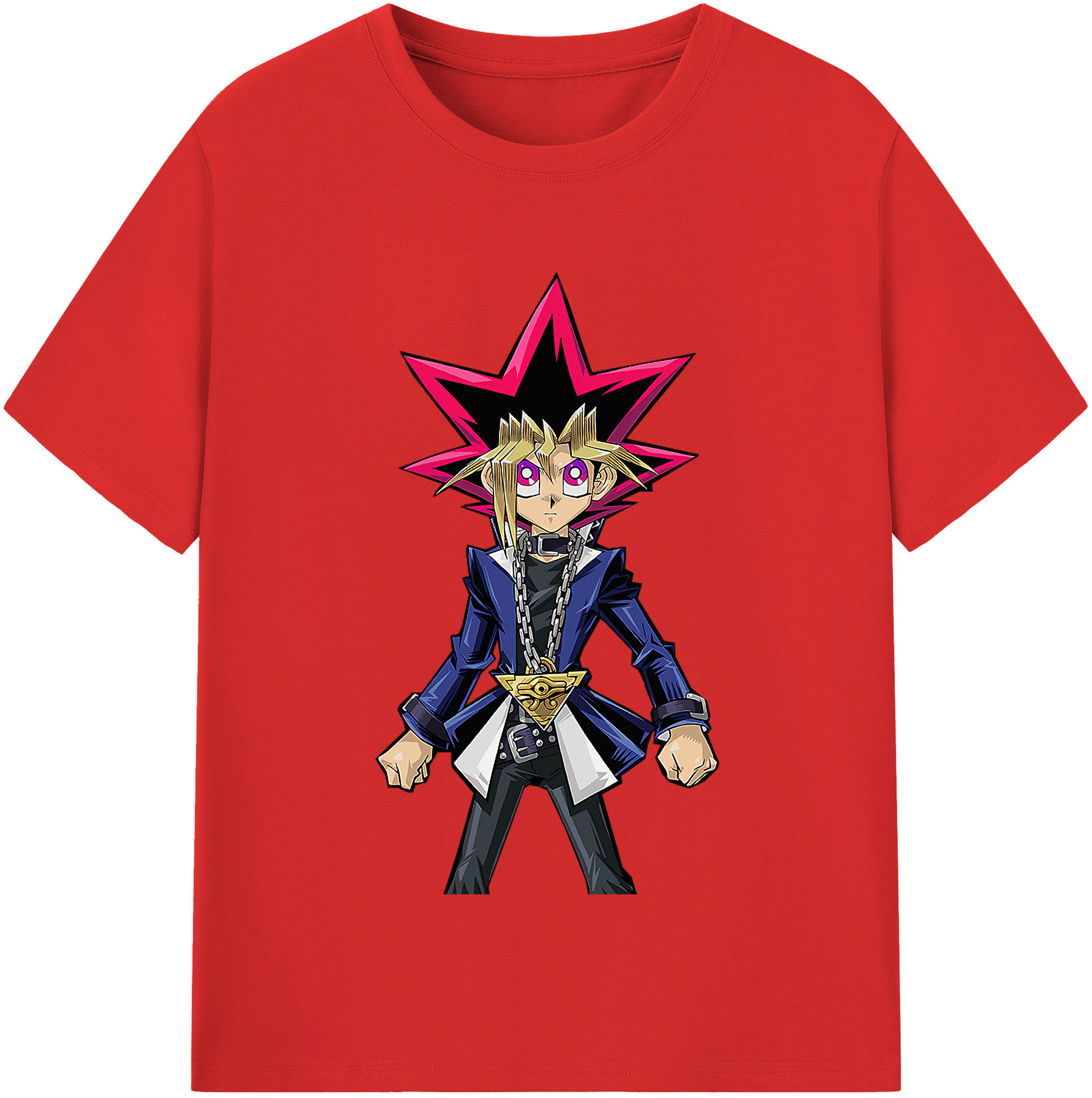 （画像用） 遊☆戯☆王 Yu-Gi-Oh! レディースカジュアルプリントTシャツ（綿100％）