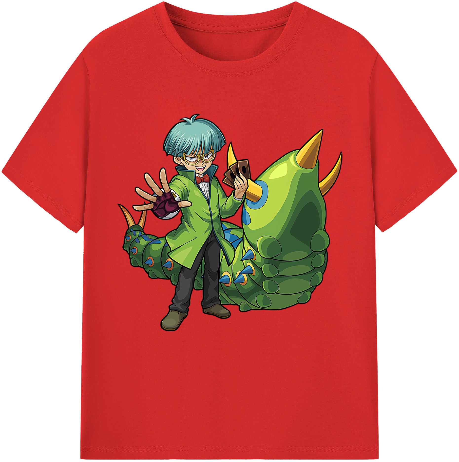 （画像用） 遊☆戯☆王 Yu-Gi-Oh! レディースカジュアルプリントTシャツ（綿100％）