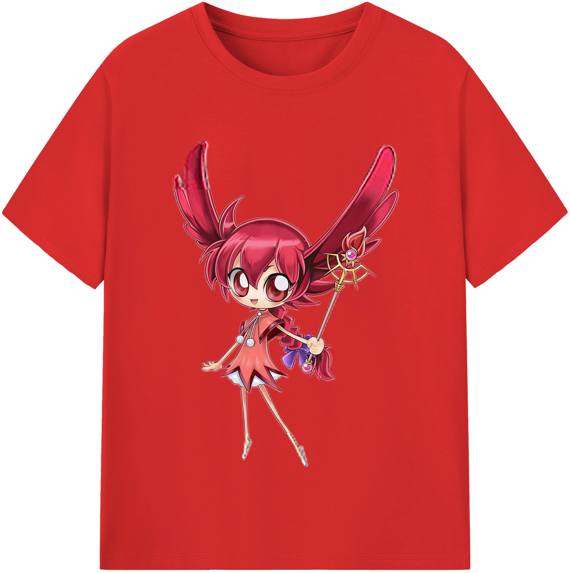 （画像用） 遊☆戯☆王 Yu-Gi-Oh! レディースカジュアルプリントTシャツ（綿100％）