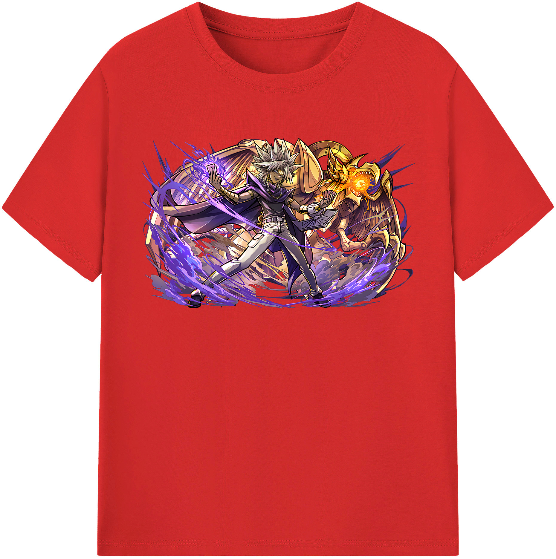 （画像用） 遊☆戯☆王 Yu-Gi-Oh! レディースカジュアルプリントTシャツ（綿100％）