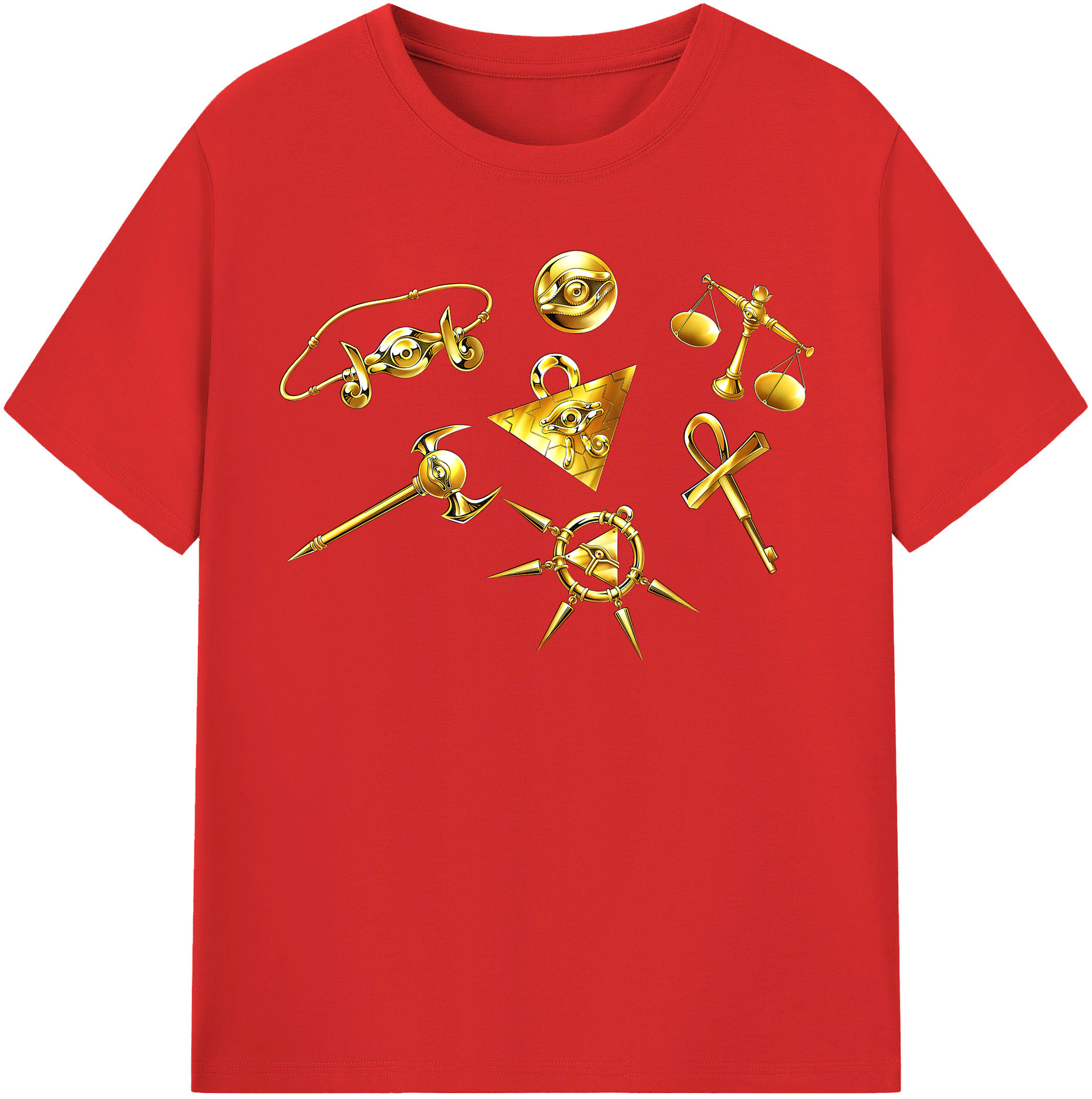 （画像用） 遊☆戯☆王 Yu-Gi-Oh! レディースカジュアルプリントTシャツ（綿100％）