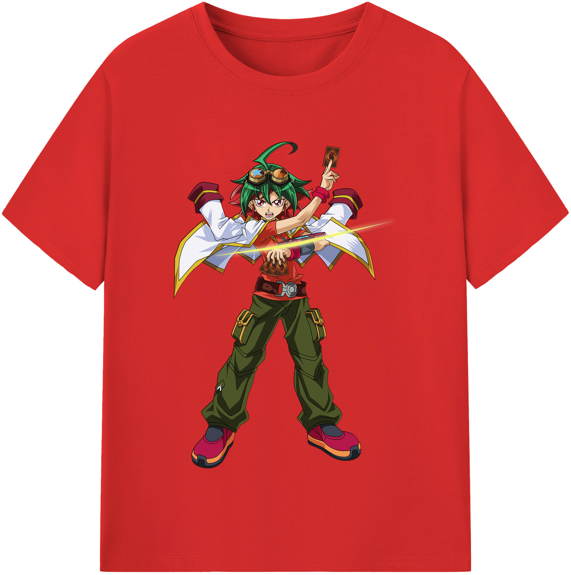 （画像用） 遊☆戯☆王 Yu-Gi-Oh! レディースカジュアルプリントTシャツ（綿100％）