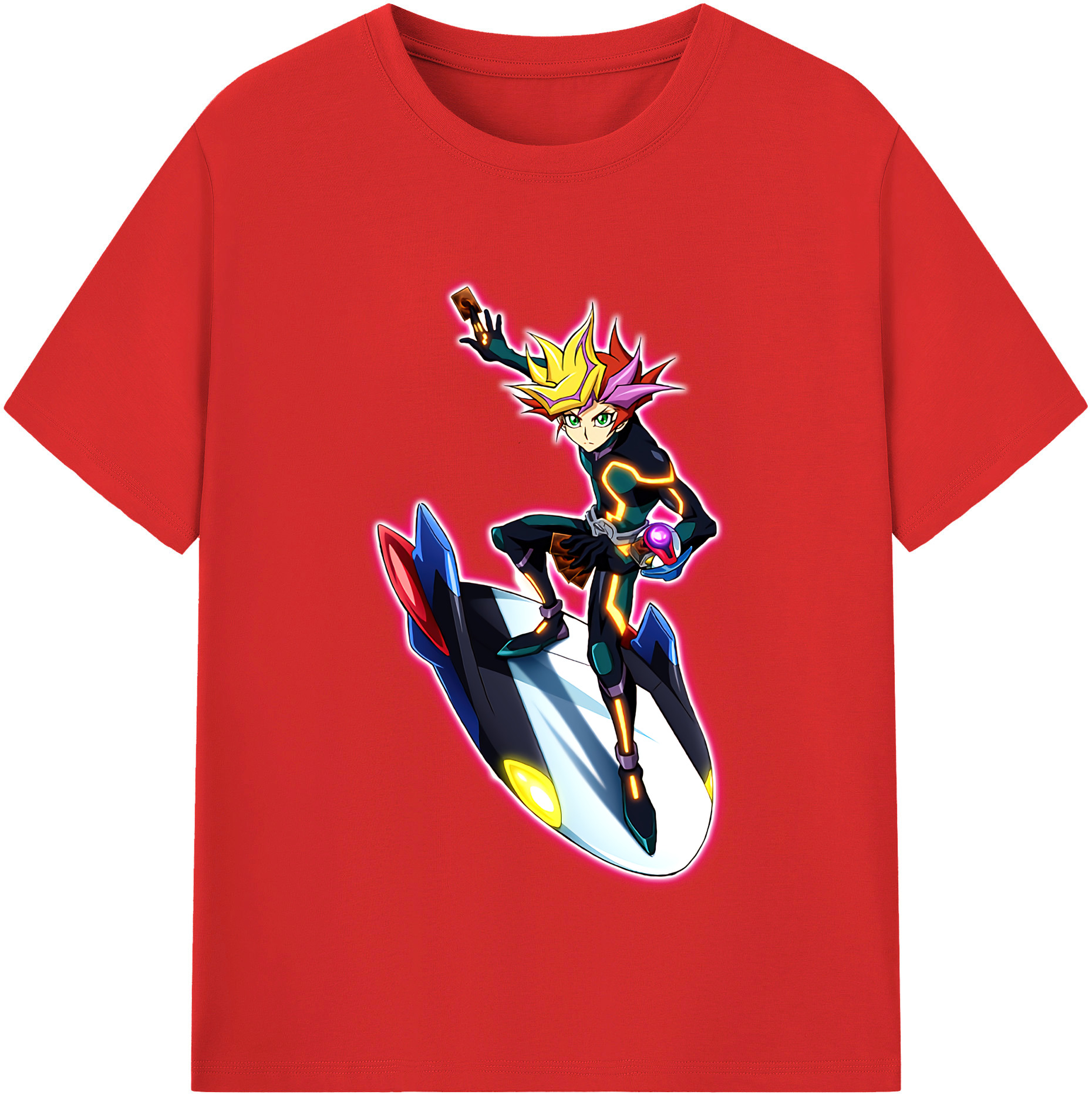 （画像用） 遊☆戯☆王 Yu-Gi-Oh! レディースカジュアルプリントTシャツ（綿100％）