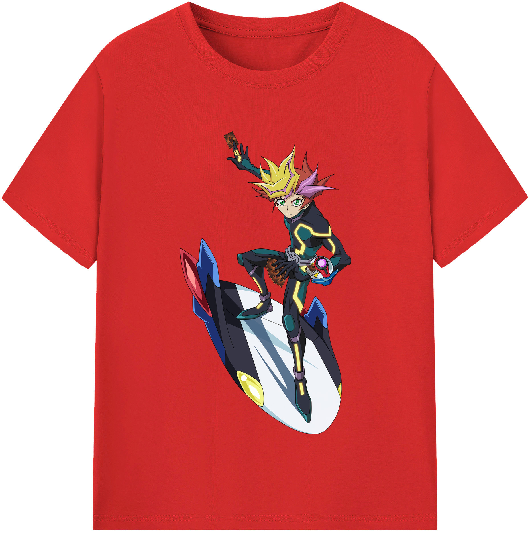 （画像用） 遊☆戯☆王 Yu-Gi-Oh! レディースカジュアルプリントTシャツ（綿100％）