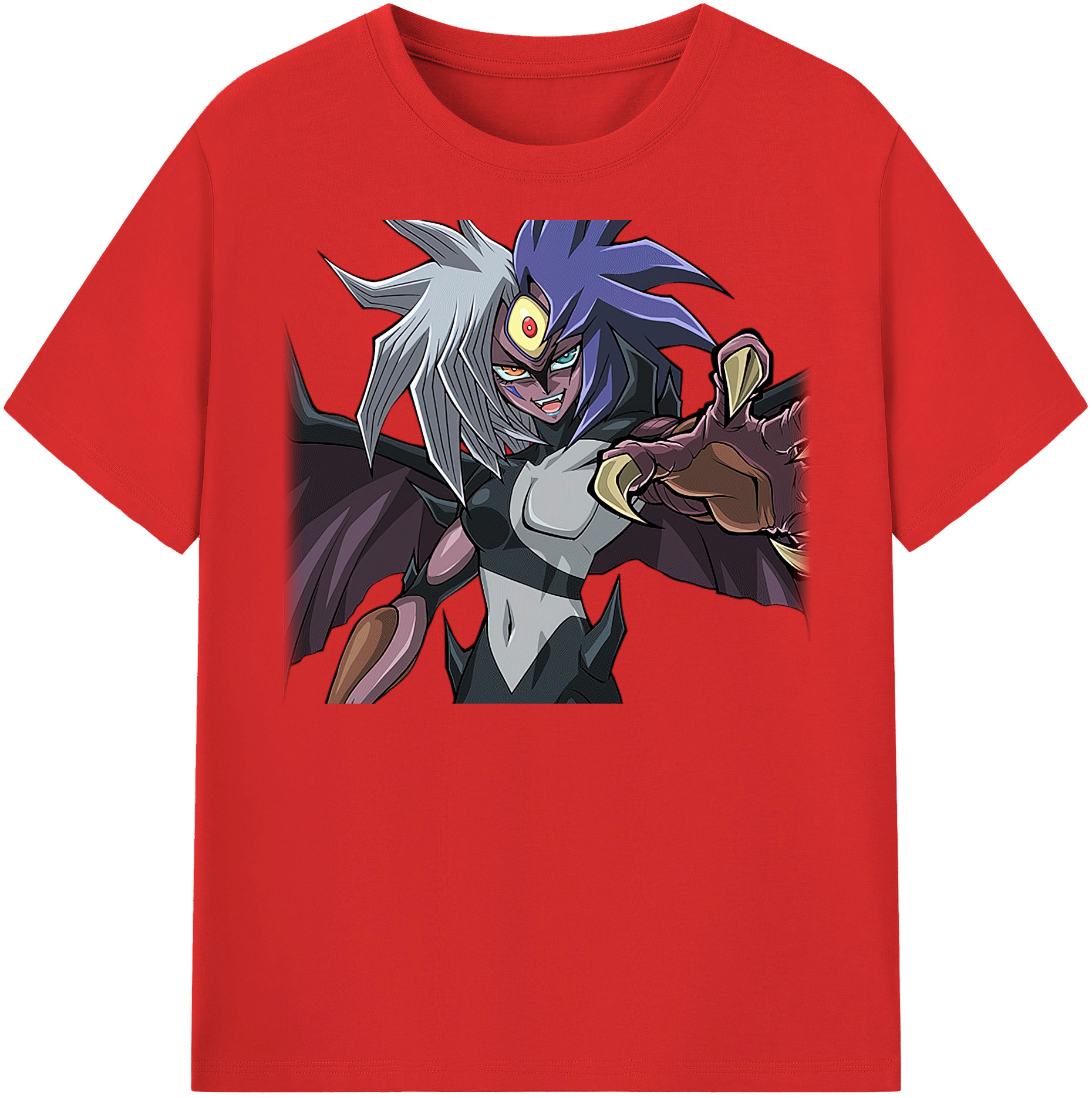 （画像用） 遊☆戯☆王 Yu-Gi-Oh! レディースカジュアルプリントTシャツ（綿100％）