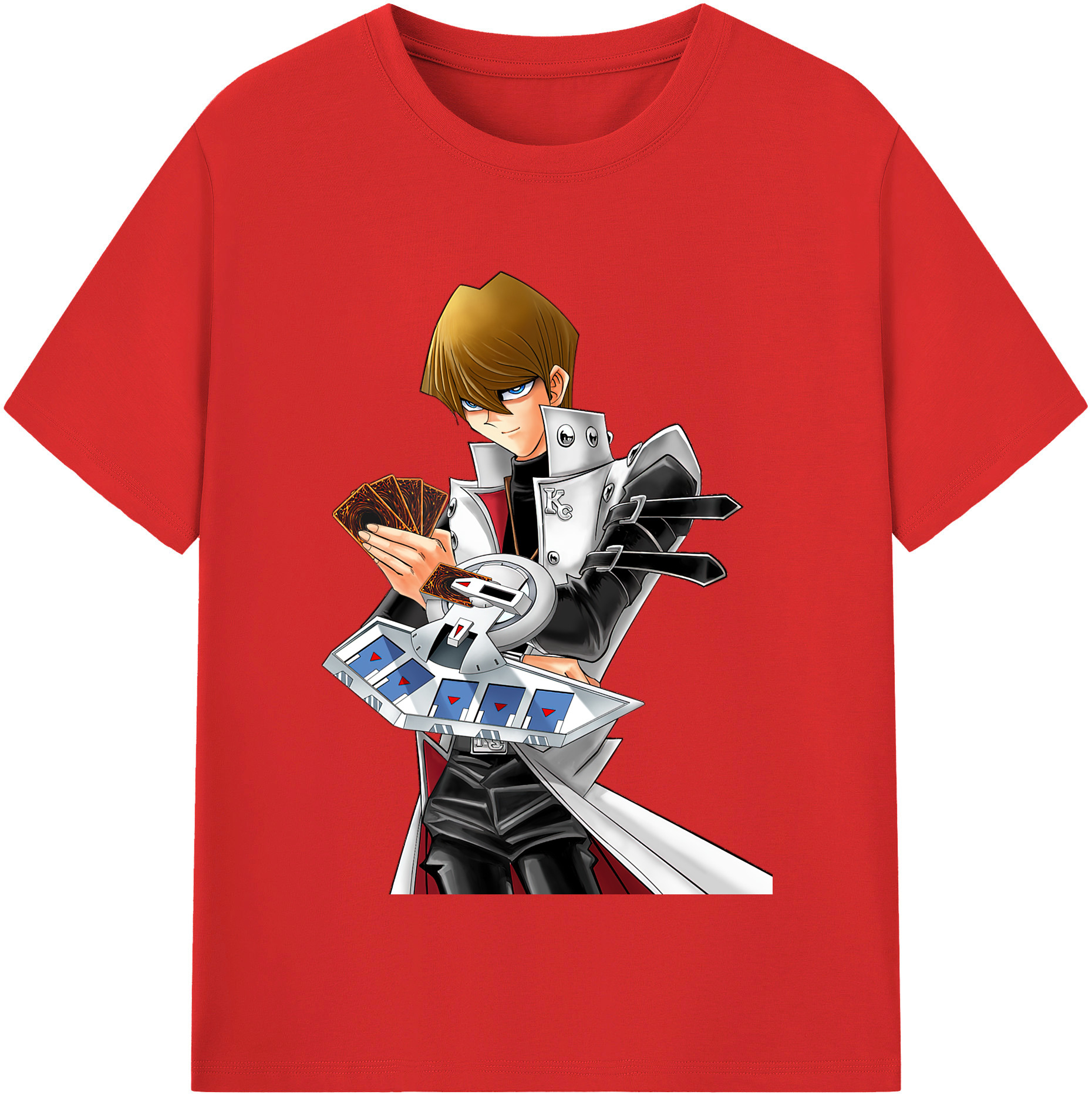 （画像用） 遊☆戯☆王 Yu-Gi-Oh! レディースカジュアルプリントTシャツ（綿100％）