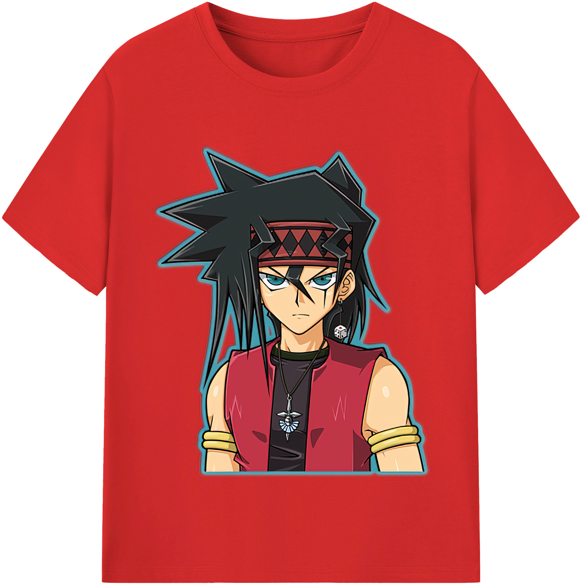 （画像用） 遊☆戯☆王 Yu-Gi-Oh! レディースカジュアルプリントTシャツ（綿100％）