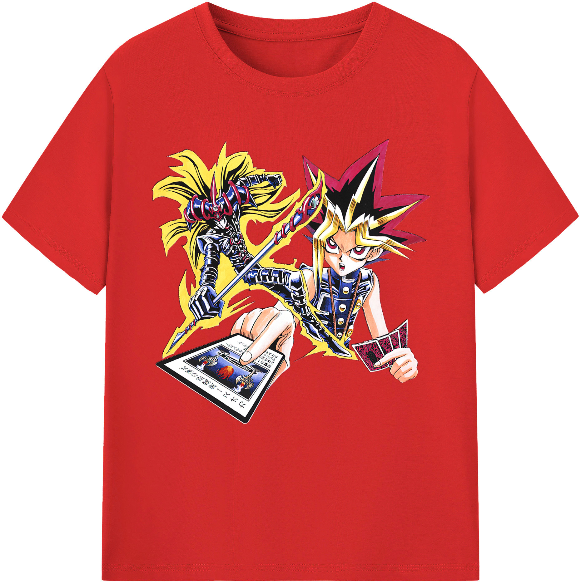 （画像用） 遊☆戯☆王 Yu-Gi-Oh! レディースカジュアルプリントTシャツ（綿100％）