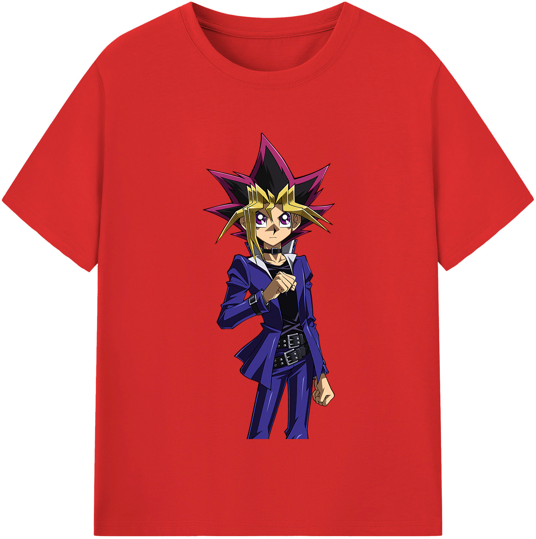 （画像用） 遊☆戯☆王 Yu-Gi-Oh! レディースカジュアルプリントTシャツ（綿100％）