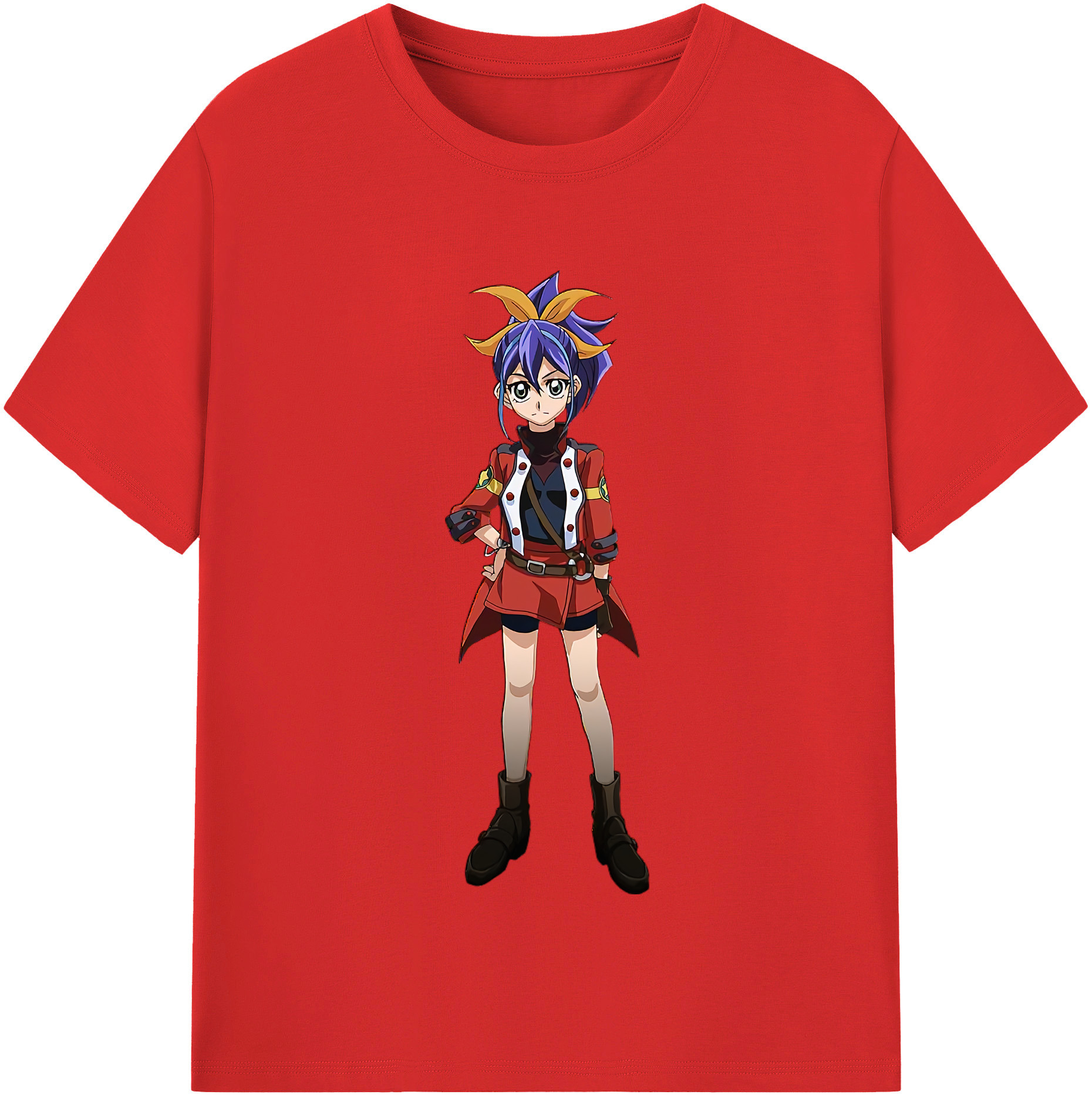 （画像用） 遊☆戯☆王 Yu-Gi-Oh! レディースカジュアルプリントTシャツ（綿100％）