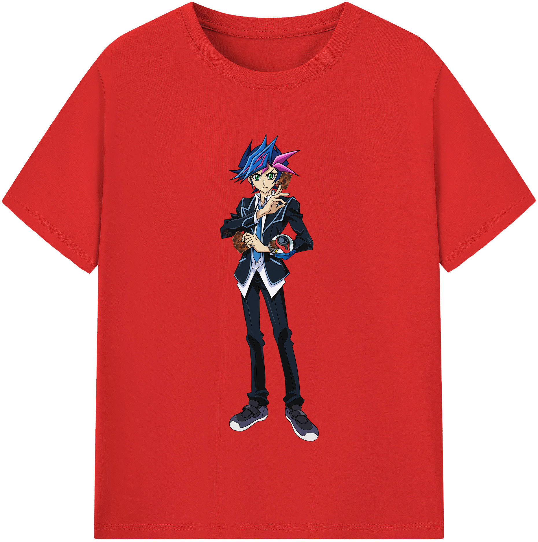 （画像用） 遊☆戯☆王 Yu-Gi-Oh! レディースカジュアルプリントTシャツ（綿100％）