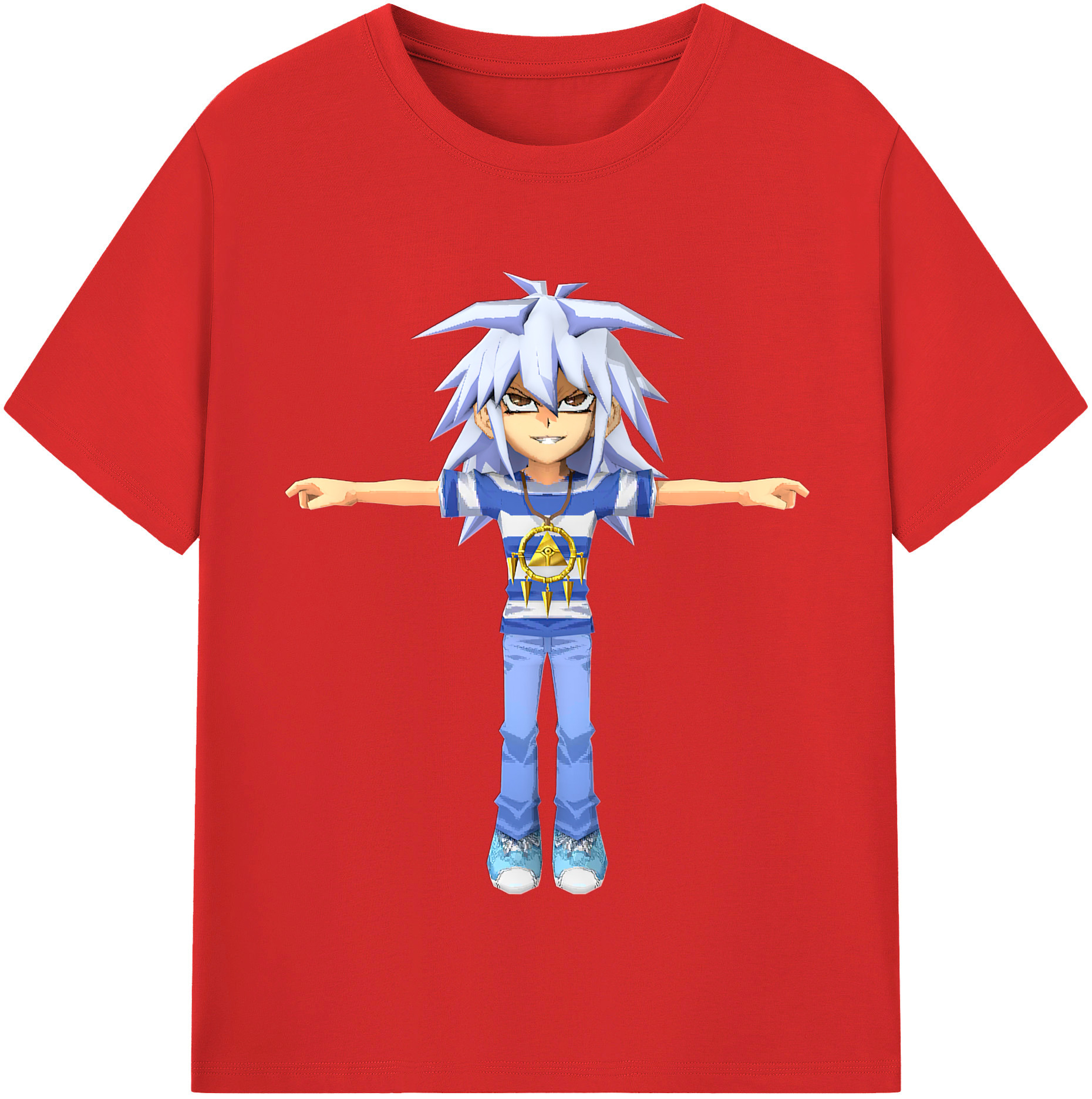（画像用） 遊☆戯☆王 Yu-Gi-Oh! レディースカジュアルプリントTシャツ（綿100％）