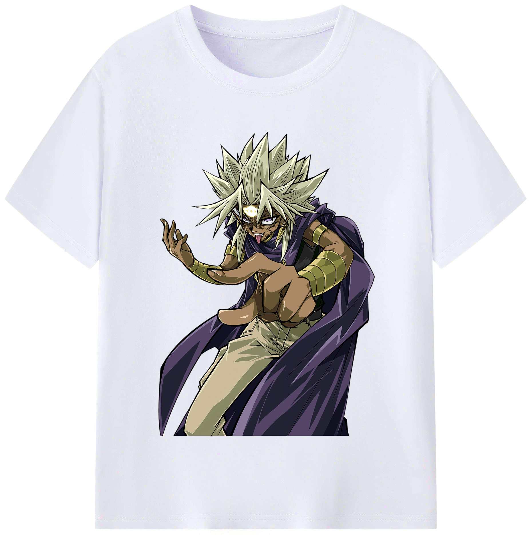 （画像用） 遊☆戯☆王 Yu-Gi-Oh! レディースカジュアルプリントTシャツ（綿100％）