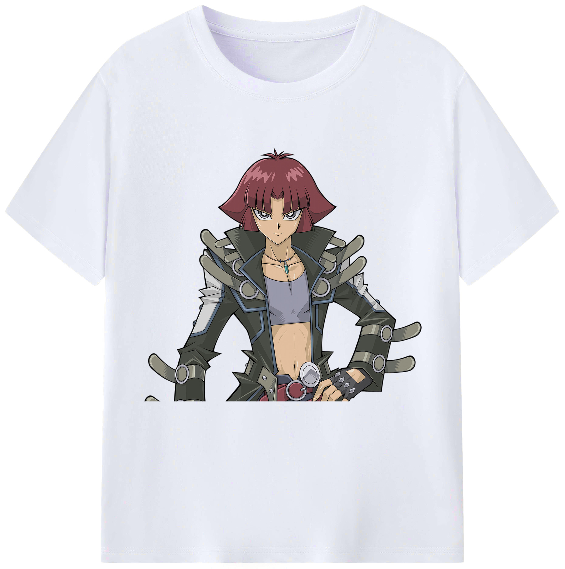 （画像用） 遊☆戯☆王 Yu-Gi-Oh! レディースカジュアルプリントTシャツ（綿100％）