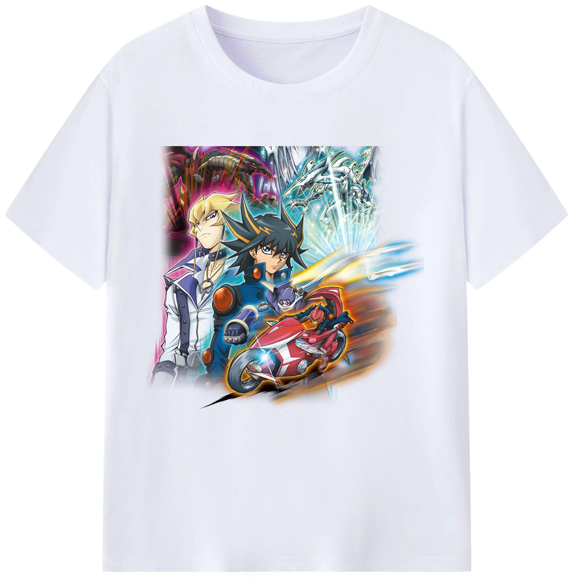 （画像用） 遊☆戯☆王 Yu-Gi-Oh! レディースカジュアルプリントTシャツ（綿100％）