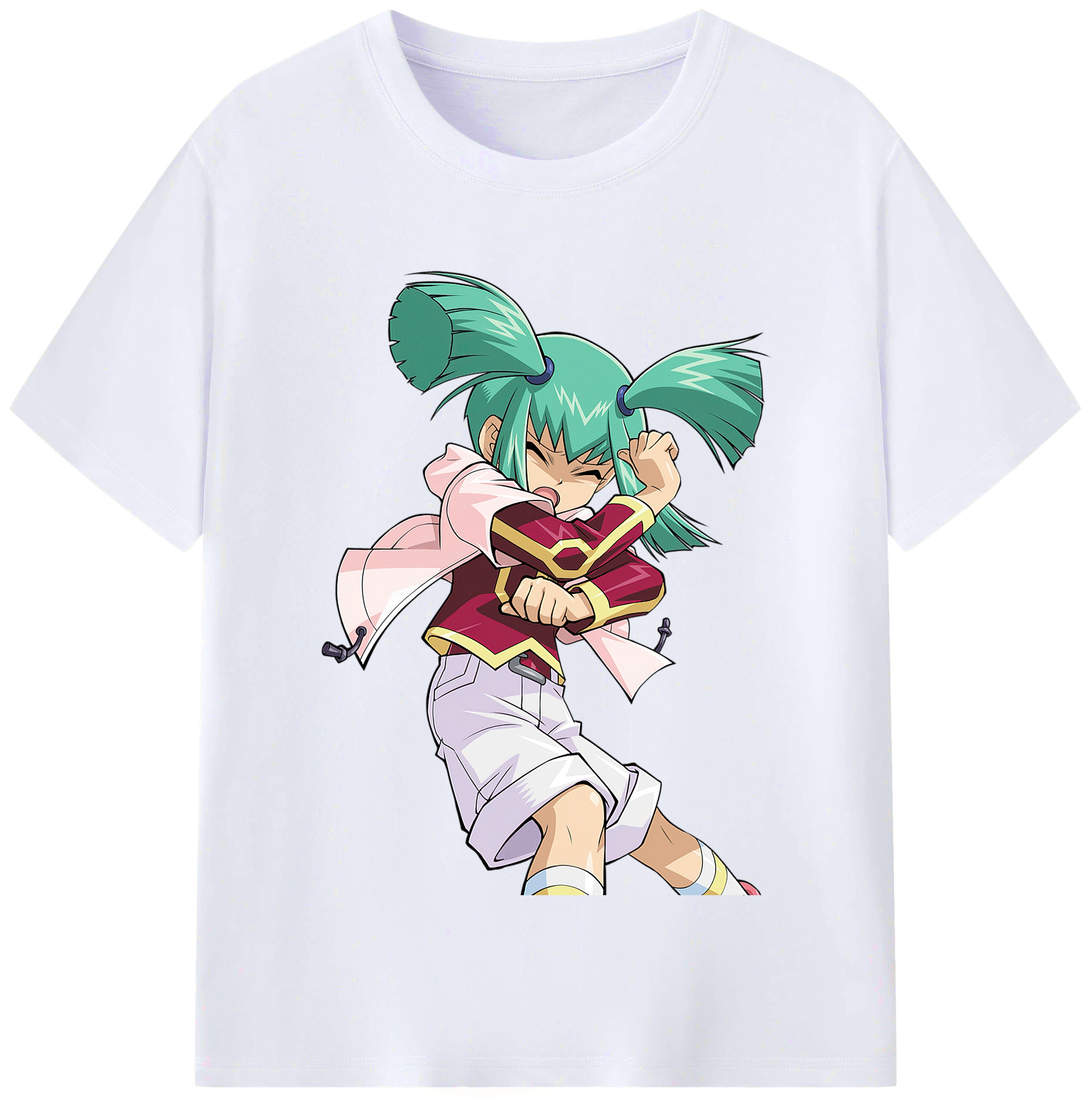 （画像用） 遊☆戯☆王 Yu-Gi-Oh! レディースカジュアルプリントTシャツ（綿100％）