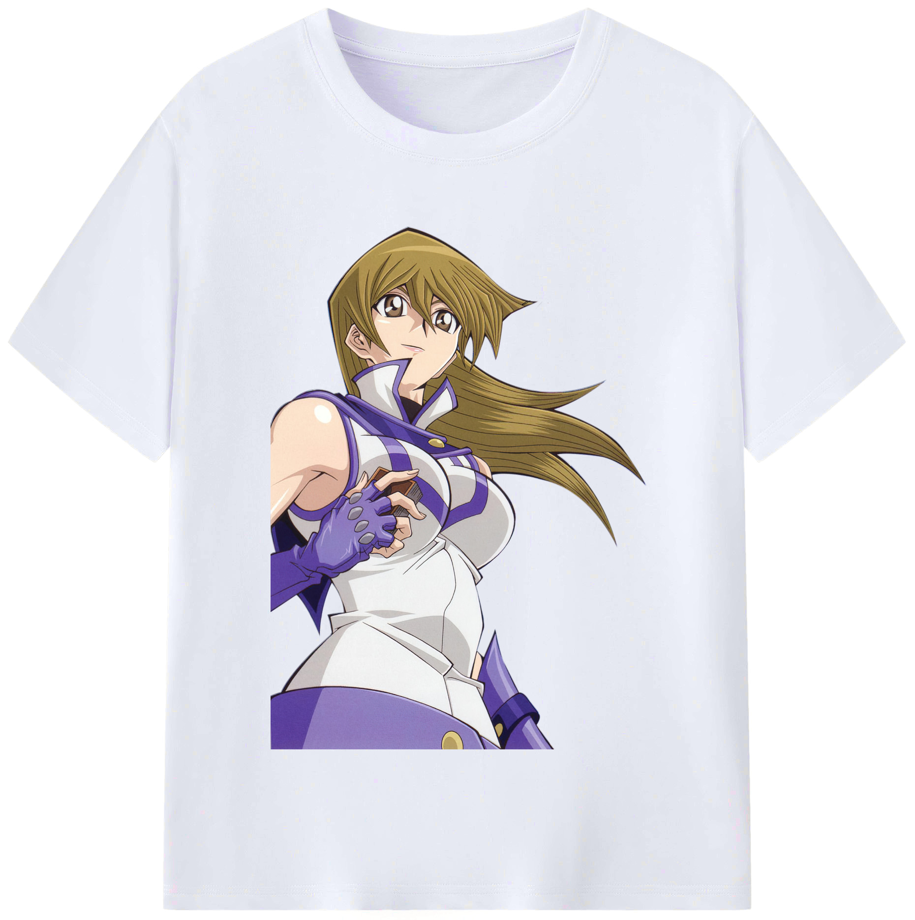 （画像用） 遊☆戯☆王 Yu-Gi-Oh! レディースカジュアルプリントTシャツ（綿100％）