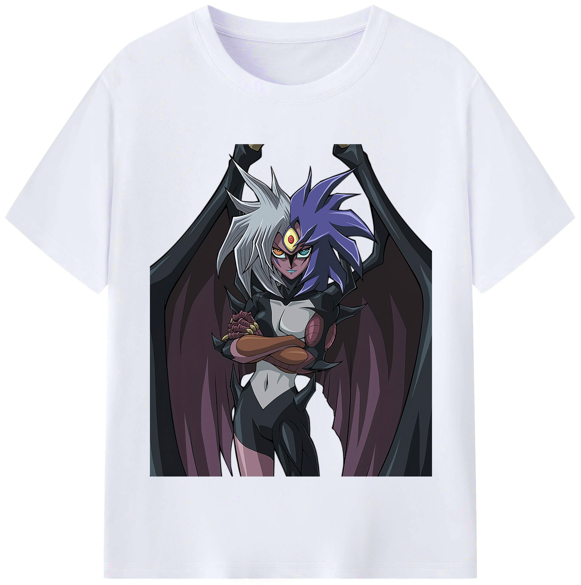 （画像用） 遊☆戯☆王 Yu-Gi-Oh! レディースカジュアルプリントTシャツ（綿100％）