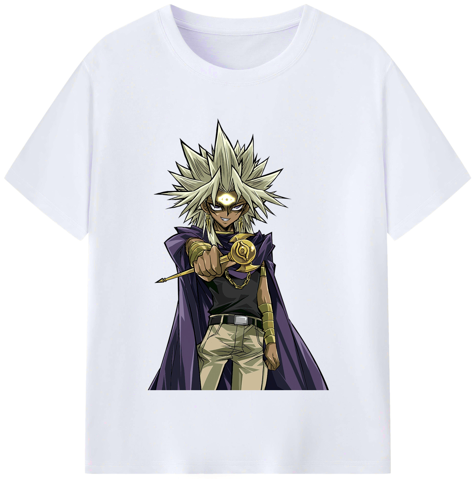 （画像用） 遊☆戯☆王 Yu-Gi-Oh! レディースカジュアルプリントTシャツ（綿100％）