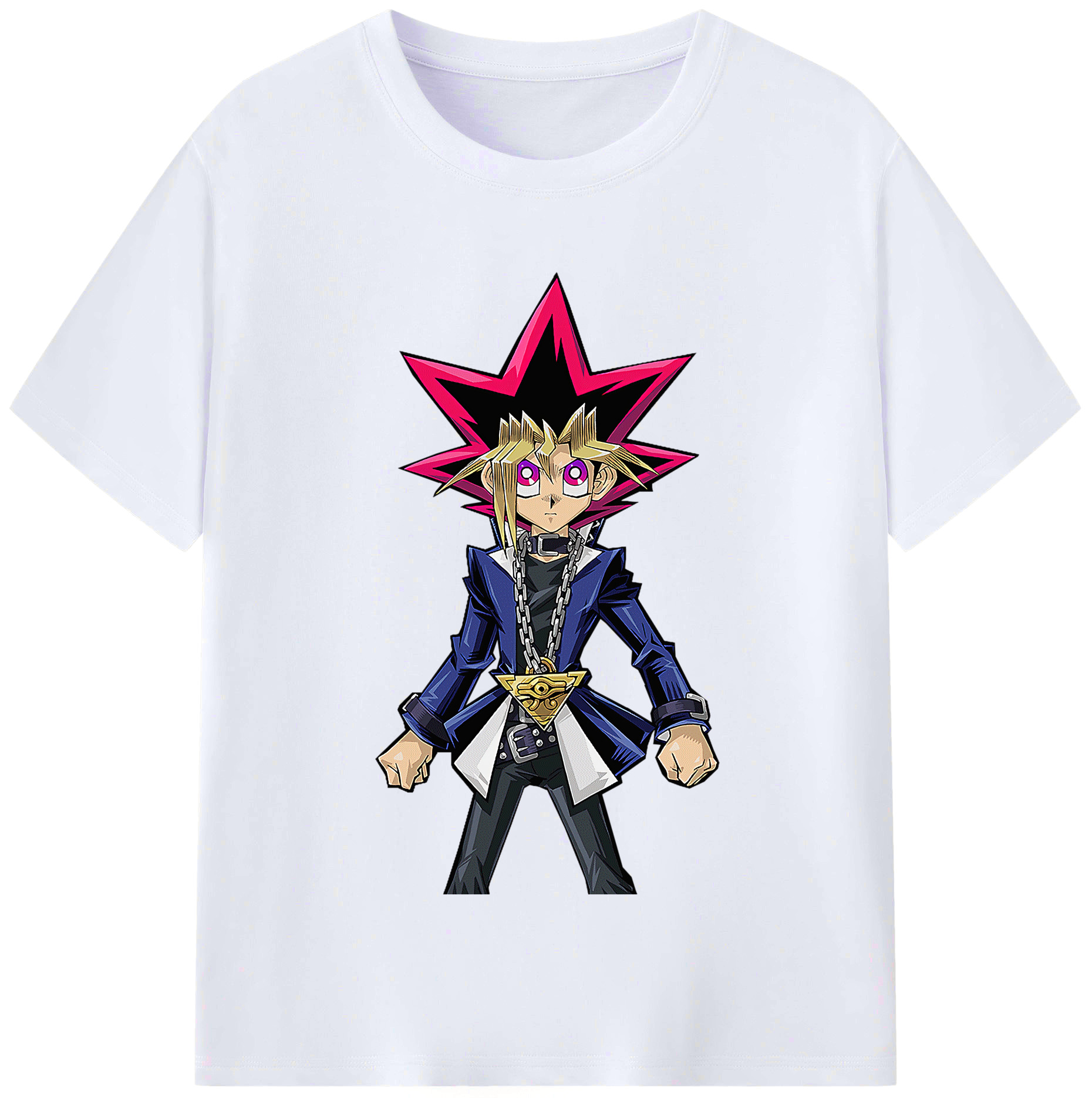 （画像用） 遊☆戯☆王 Yu-Gi-Oh! レディースカジュアルプリントTシャツ（綿100％）