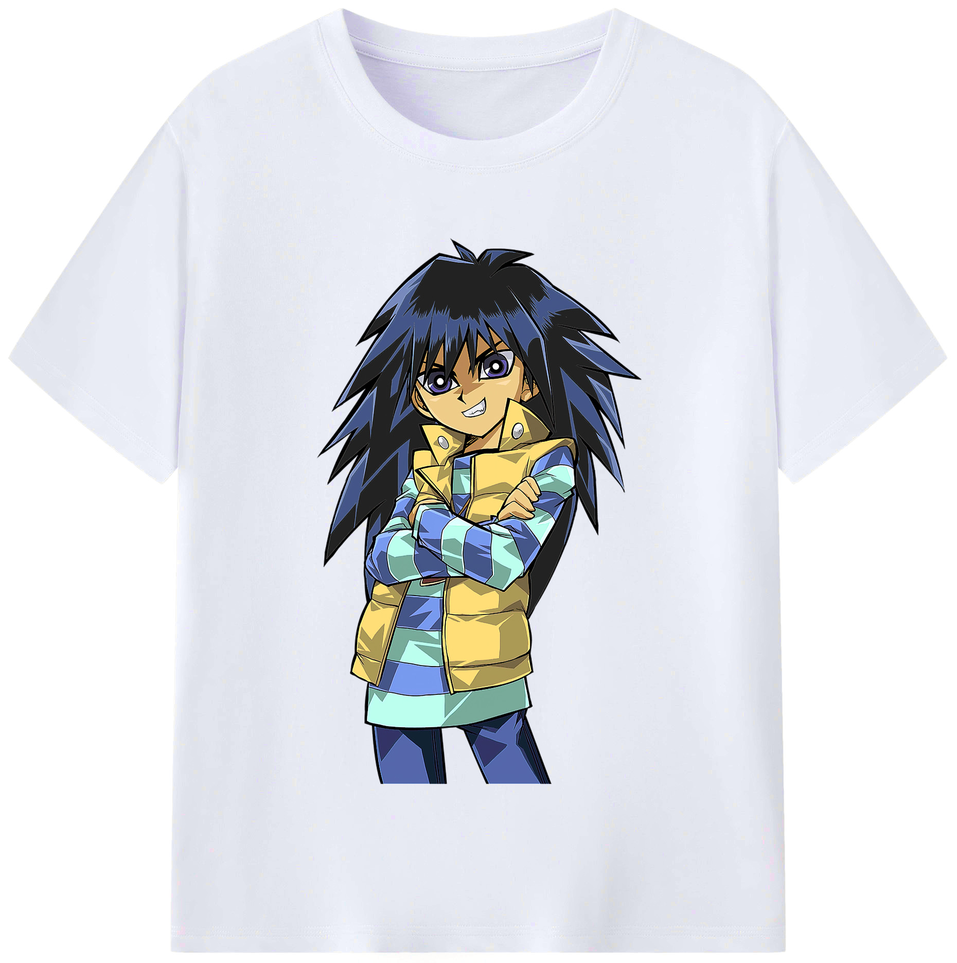 （画像用） 遊☆戯☆王 Yu-Gi-Oh! レディースカジュアルプリントTシャツ（綿100％）