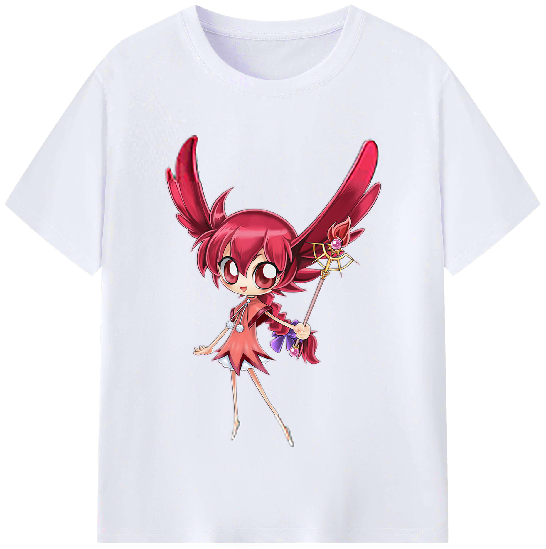 （画像用） 遊☆戯☆王 Yu-Gi-Oh! レディースカジュアルプリントTシャツ（綿100％）