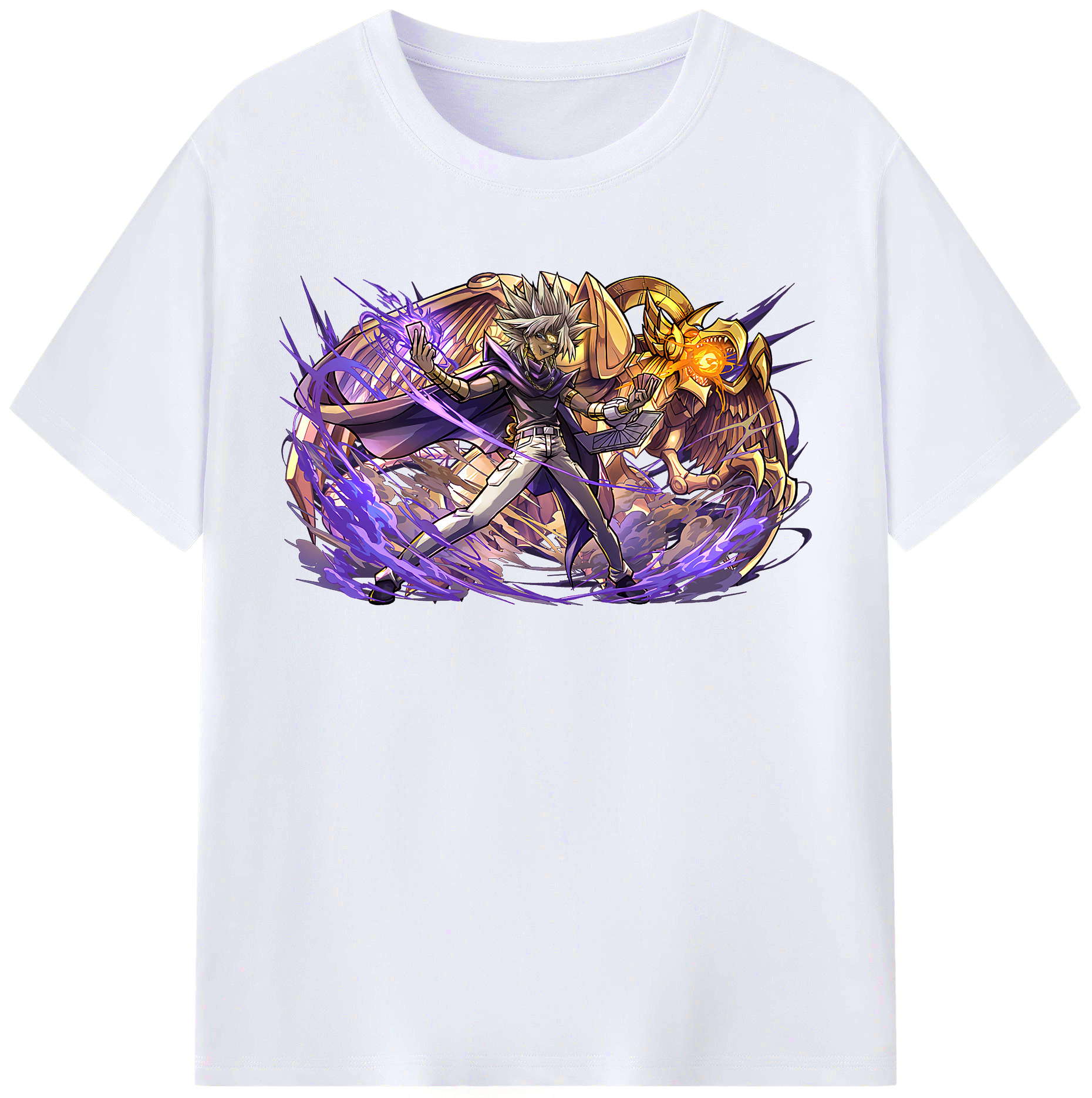 （画像用） 遊☆戯☆王 Yu-Gi-Oh! レディースカジュアルプリントTシャツ（綿100％）