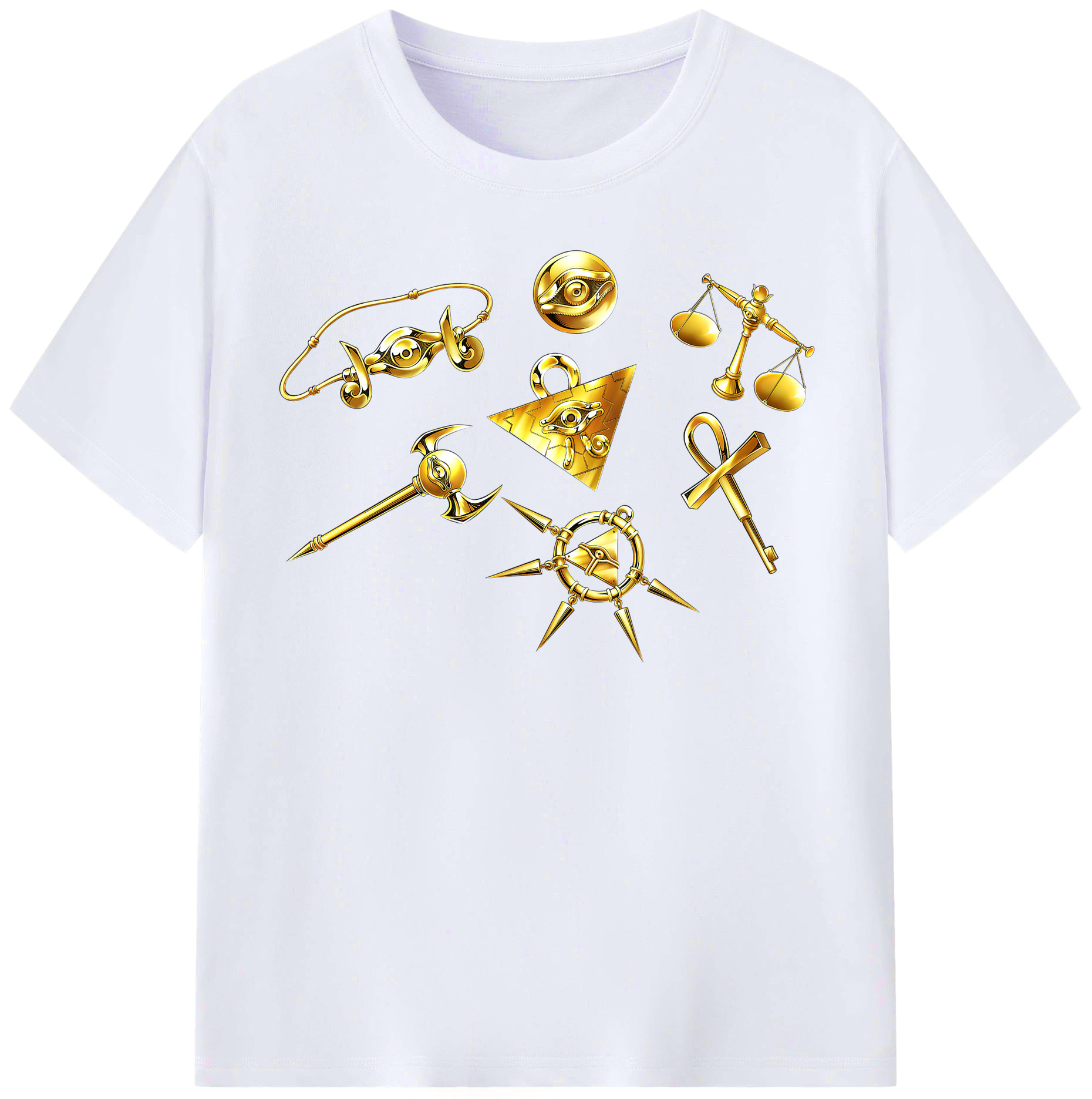 （画像用） 遊☆戯☆王 Yu-Gi-Oh! レディースカジュアルプリントTシャツ（綿100％）