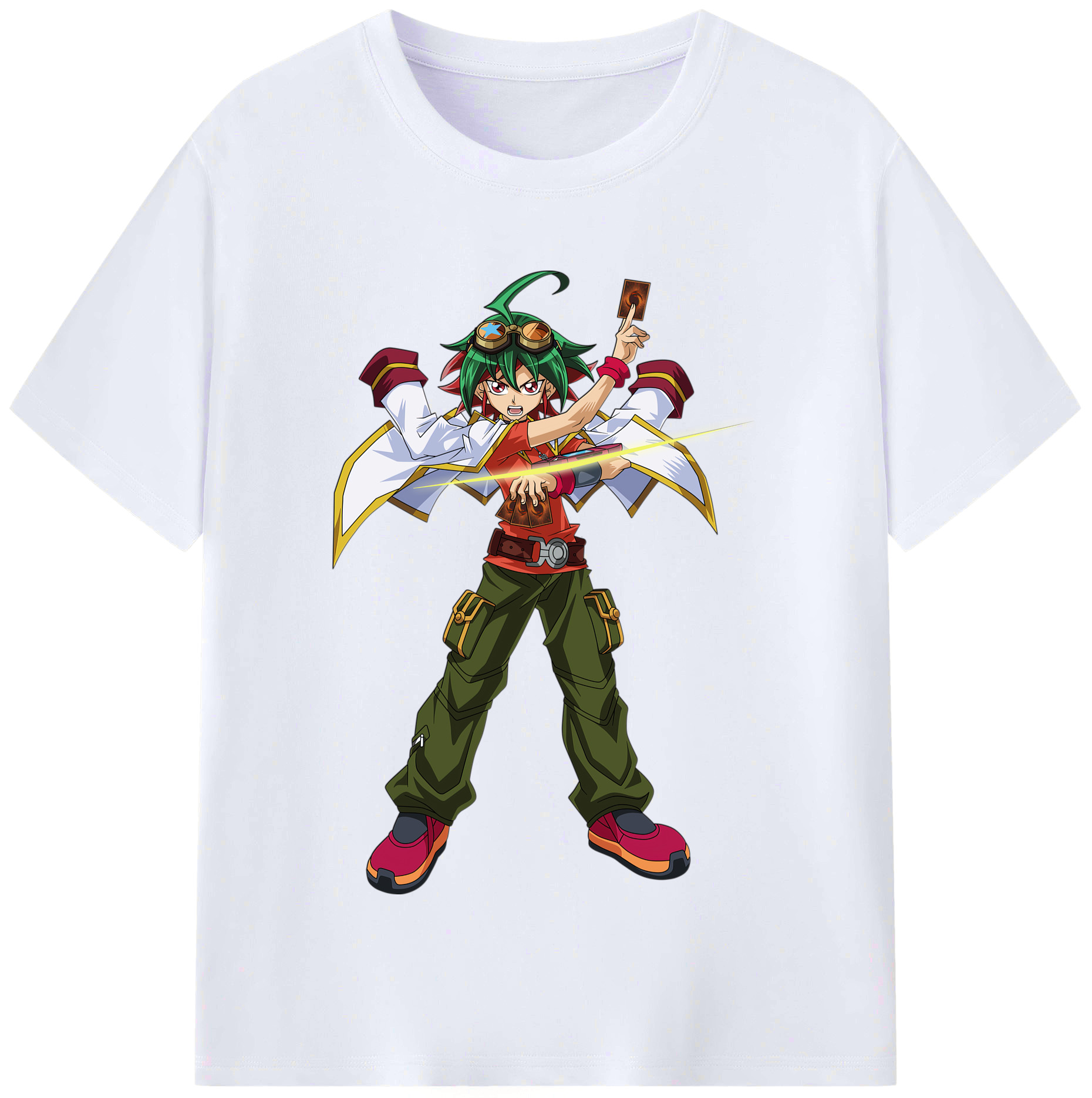 （画像用） 遊☆戯☆王 Yu-Gi-Oh! レディースカジュアルプリントTシャツ（綿100％）