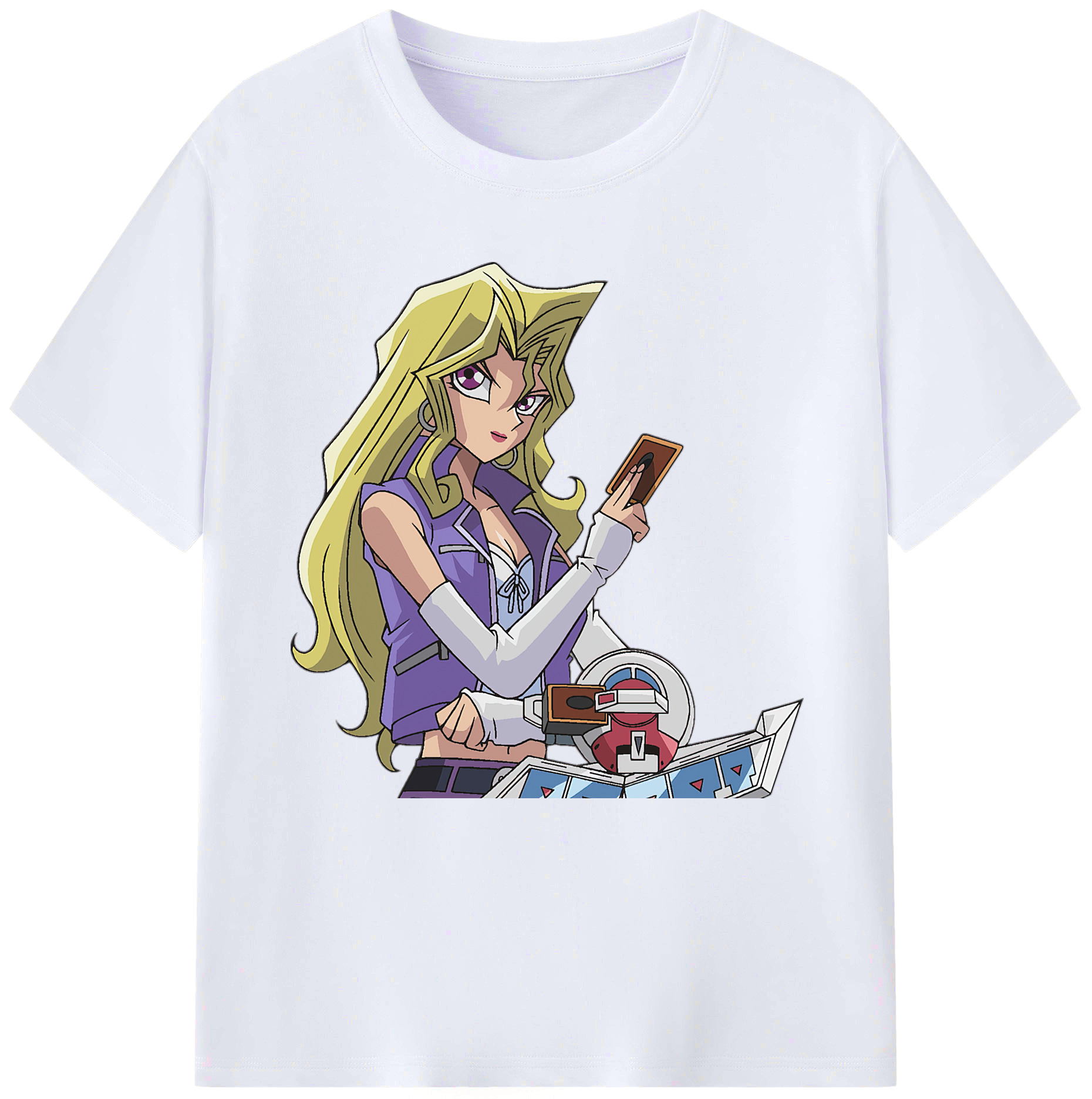 （画像用） 遊☆戯☆王 Yu-Gi-Oh! レディースカジュアルプリントTシャツ（綿100％）