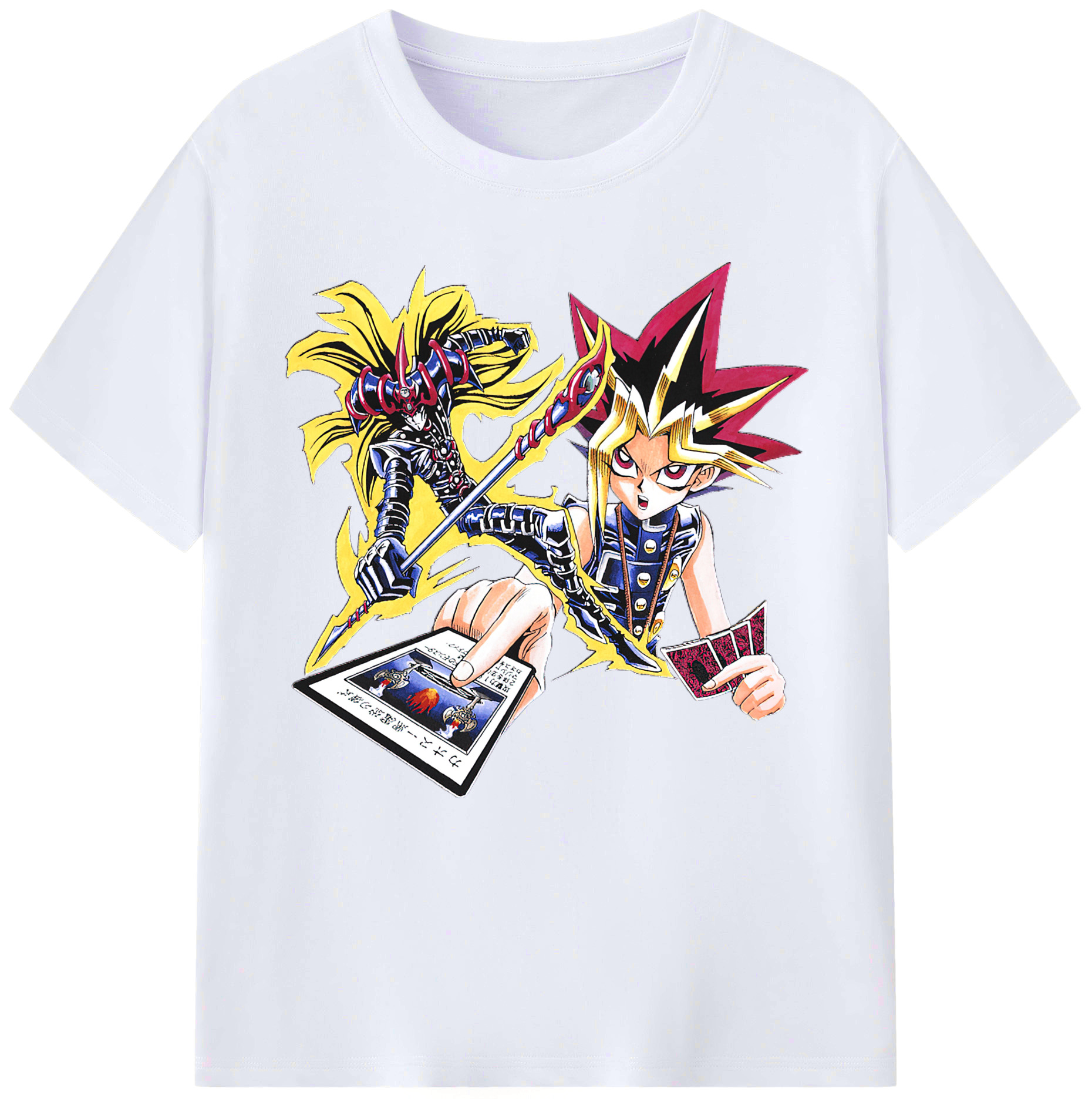 （画像用） 遊☆戯☆王 Yu-Gi-Oh! レディースカジュアルプリントTシャツ（綿100％）