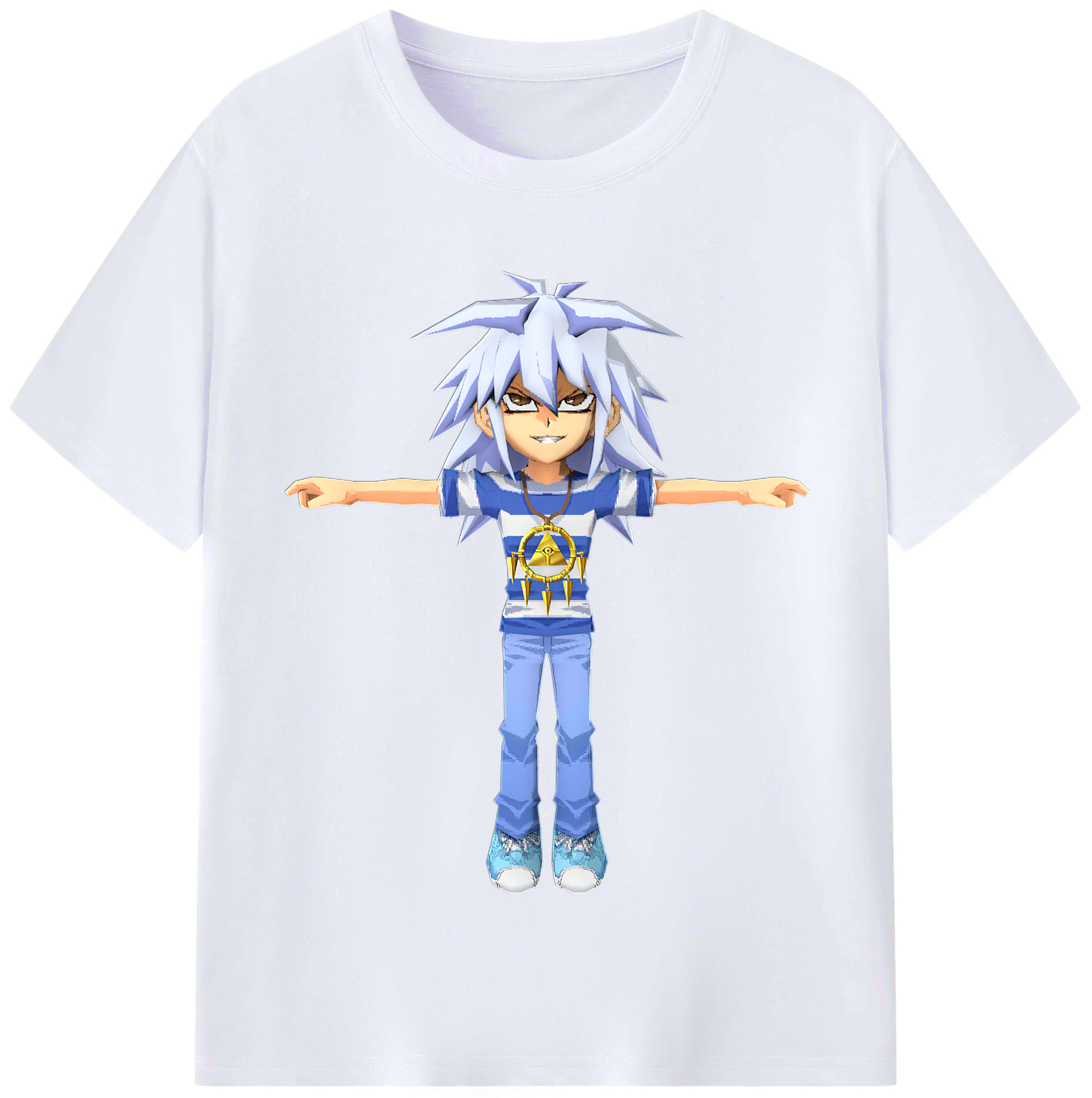 （画像用） 遊☆戯☆王 Yu-Gi-Oh! レディースカジュアルプリントTシャツ（綿100％）
