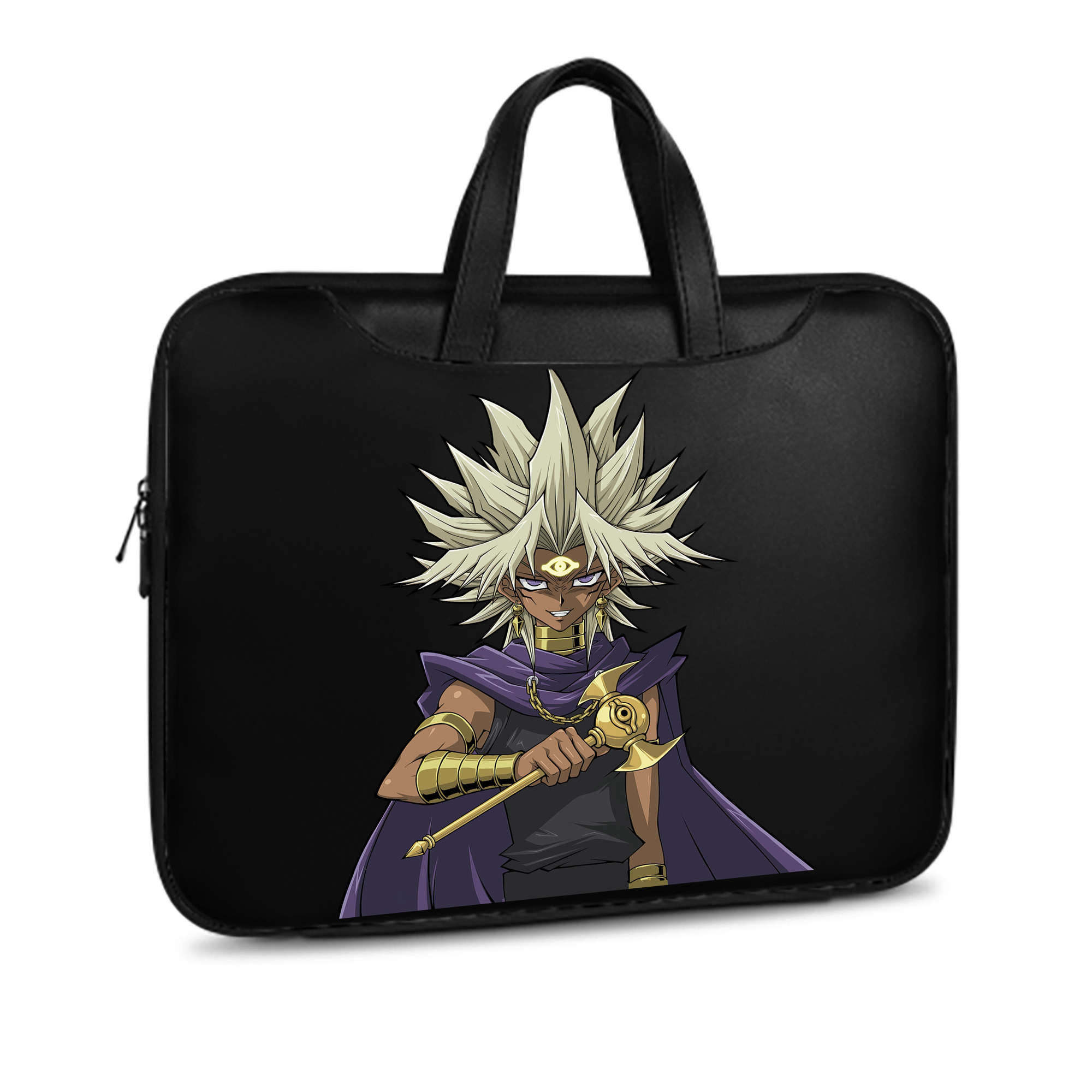（画像用） 遊☆戯☆王 Yu-Gi-Oh! レザーラップトップバッグ　ノートパソコンケース