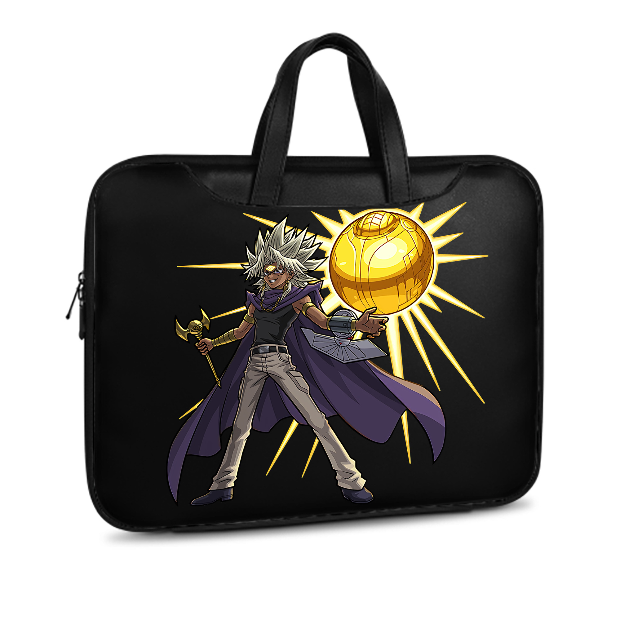 （画像用） 遊☆戯☆王 Yu-Gi-Oh! レザーラップトップバッグ　ノートパソコンケース