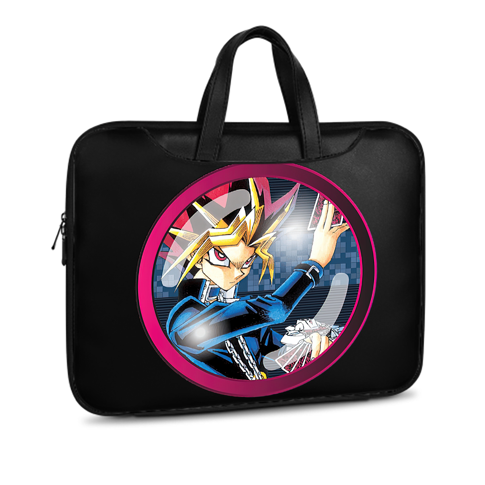 （画像用） 遊☆戯☆王 Yu-Gi-Oh! レザーラップトップバッグ　ノートパソコンケース
