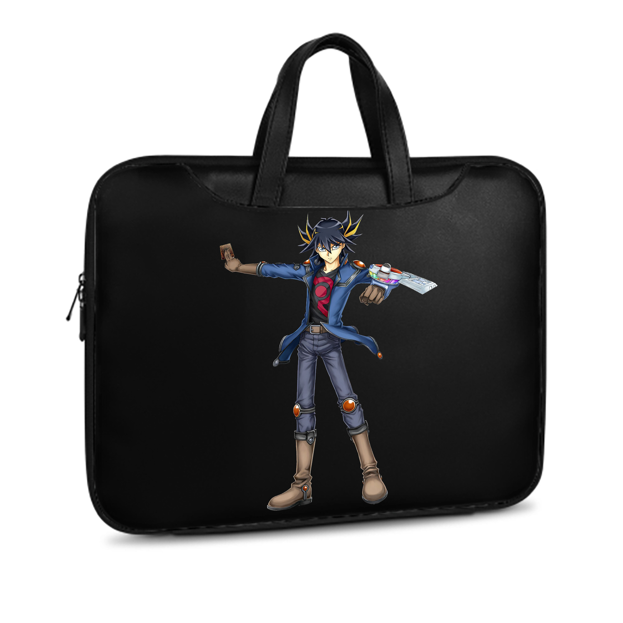 （画像用） 遊☆戯☆王 Yu-Gi-Oh! レザーラップトップバッグ　ノートパソコンケース