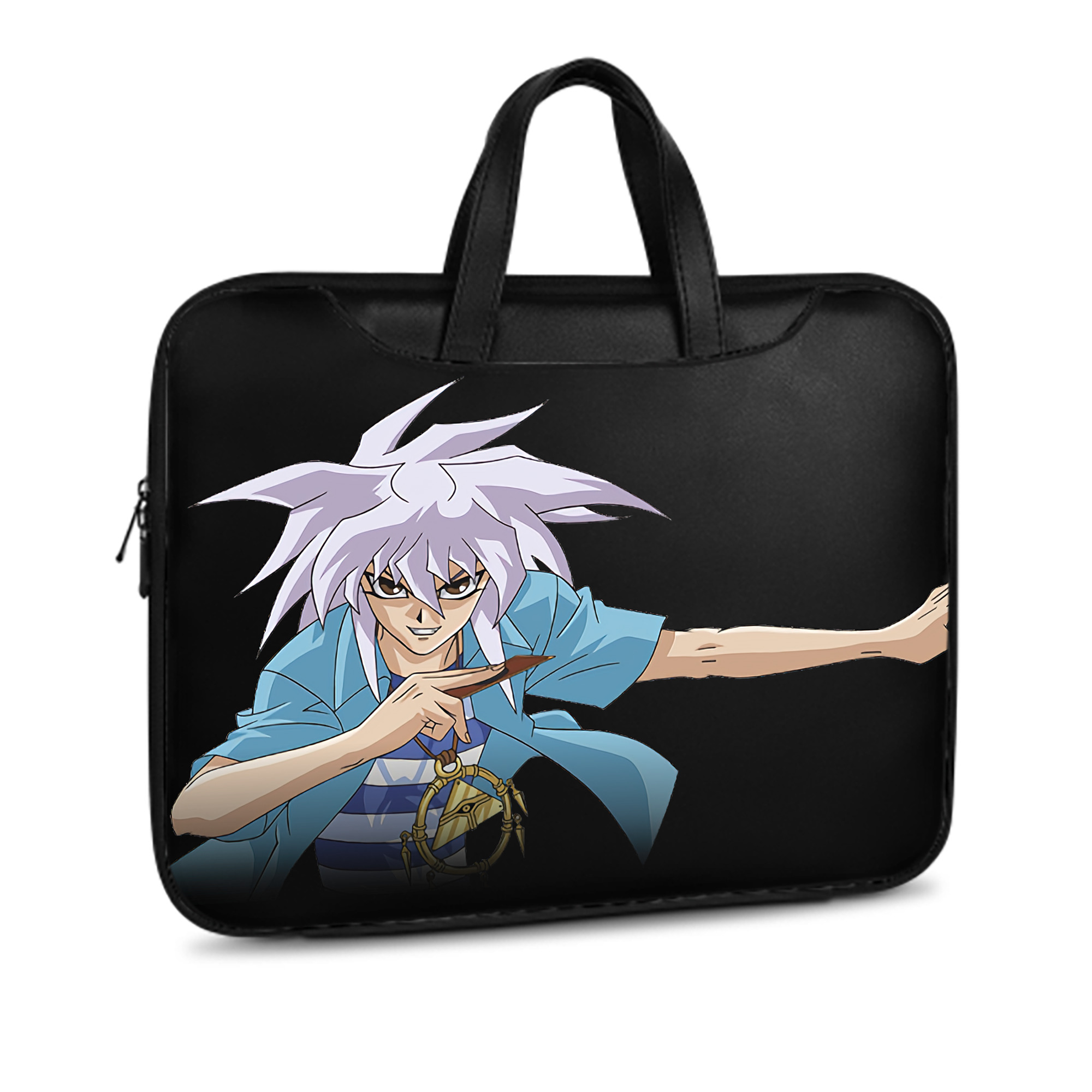 （画像用） 遊☆戯☆王 Yu-Gi-Oh! レザーラップトップバッグ　ノートパソコンケース