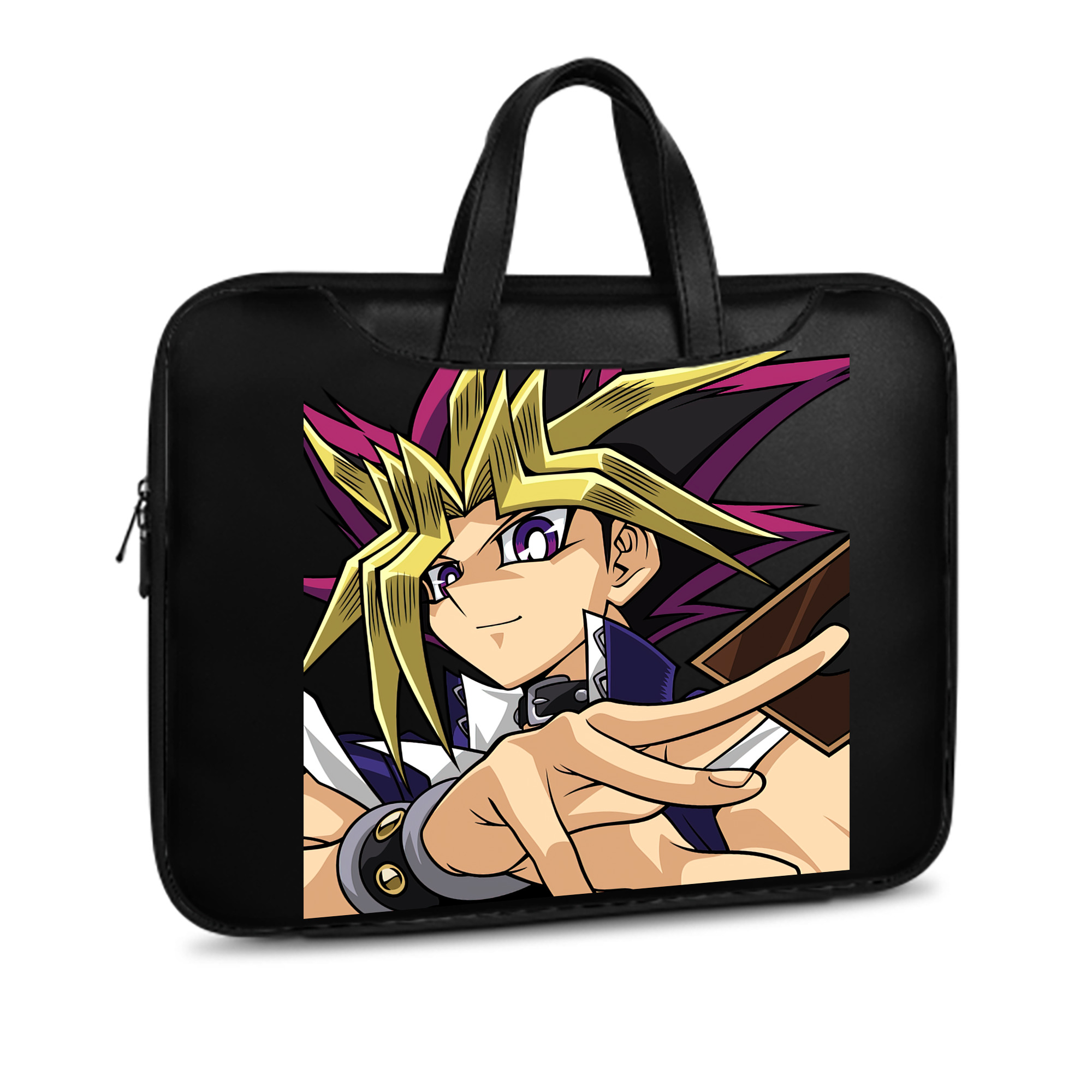 （画像用） 遊☆戯☆王 Yu-Gi-Oh! レザーラップトップバッグ　ノートパソコンケース