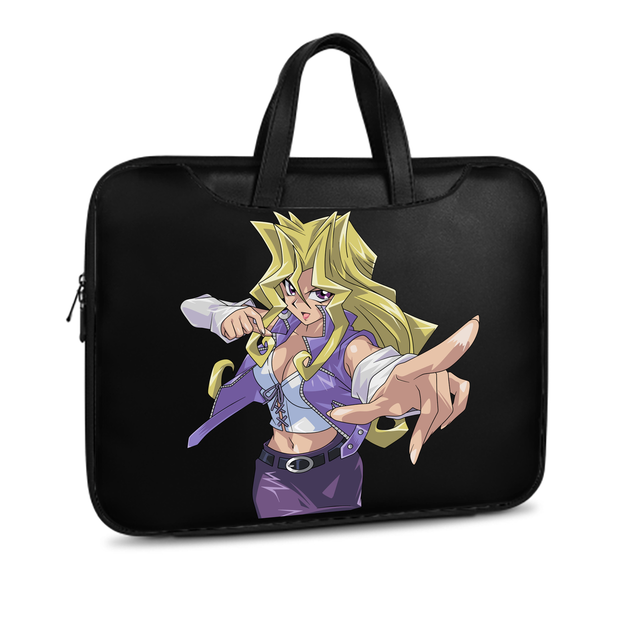 （画像用） 遊☆戯☆王 Yu-Gi-Oh! レザーラップトップバッグ　ノートパソコンケース