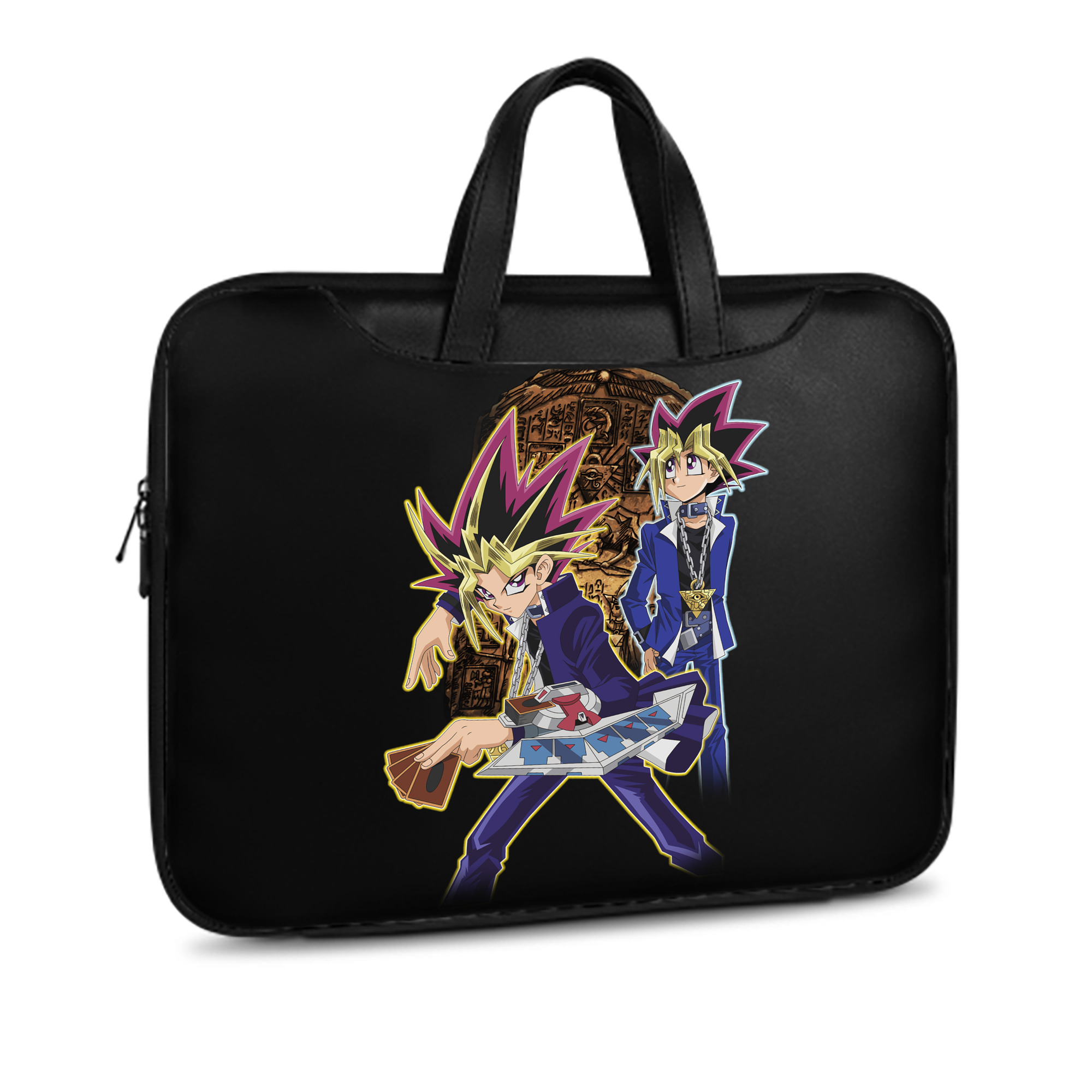（画像用） 遊☆戯☆王 Yu-Gi-Oh! レザーラップトップバッグ　ノートパソコンケース