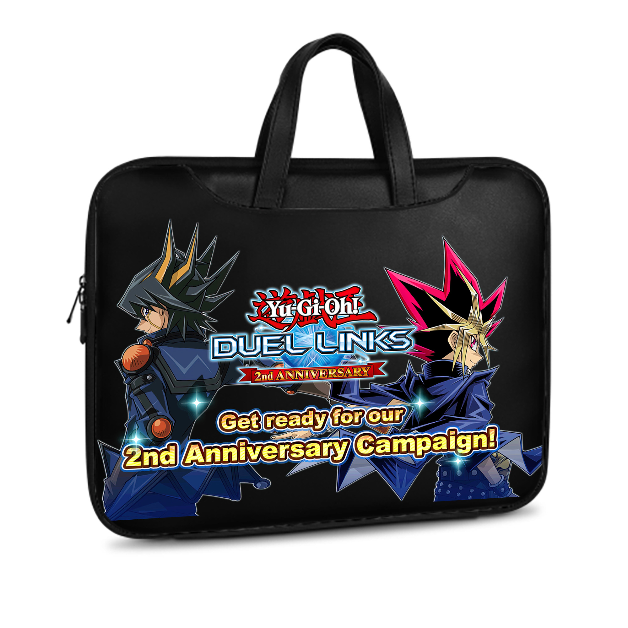 （画像用） 遊☆戯☆王 Yu-Gi-Oh! レザーラップトップバッグ　ノートパソコンケース