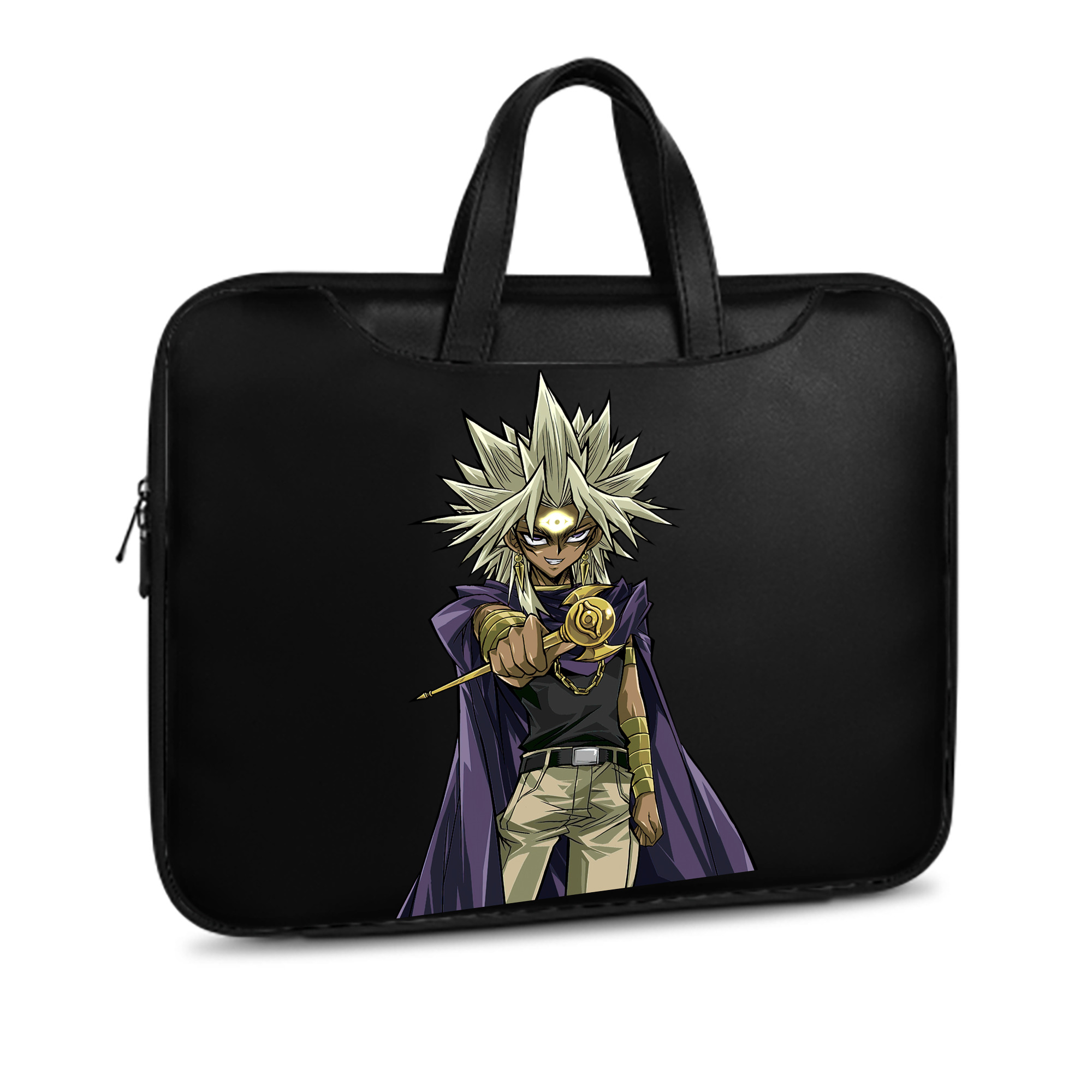 （画像用） 遊☆戯☆王 Yu-Gi-Oh! レザーラップトップバッグ　ノートパソコンケース