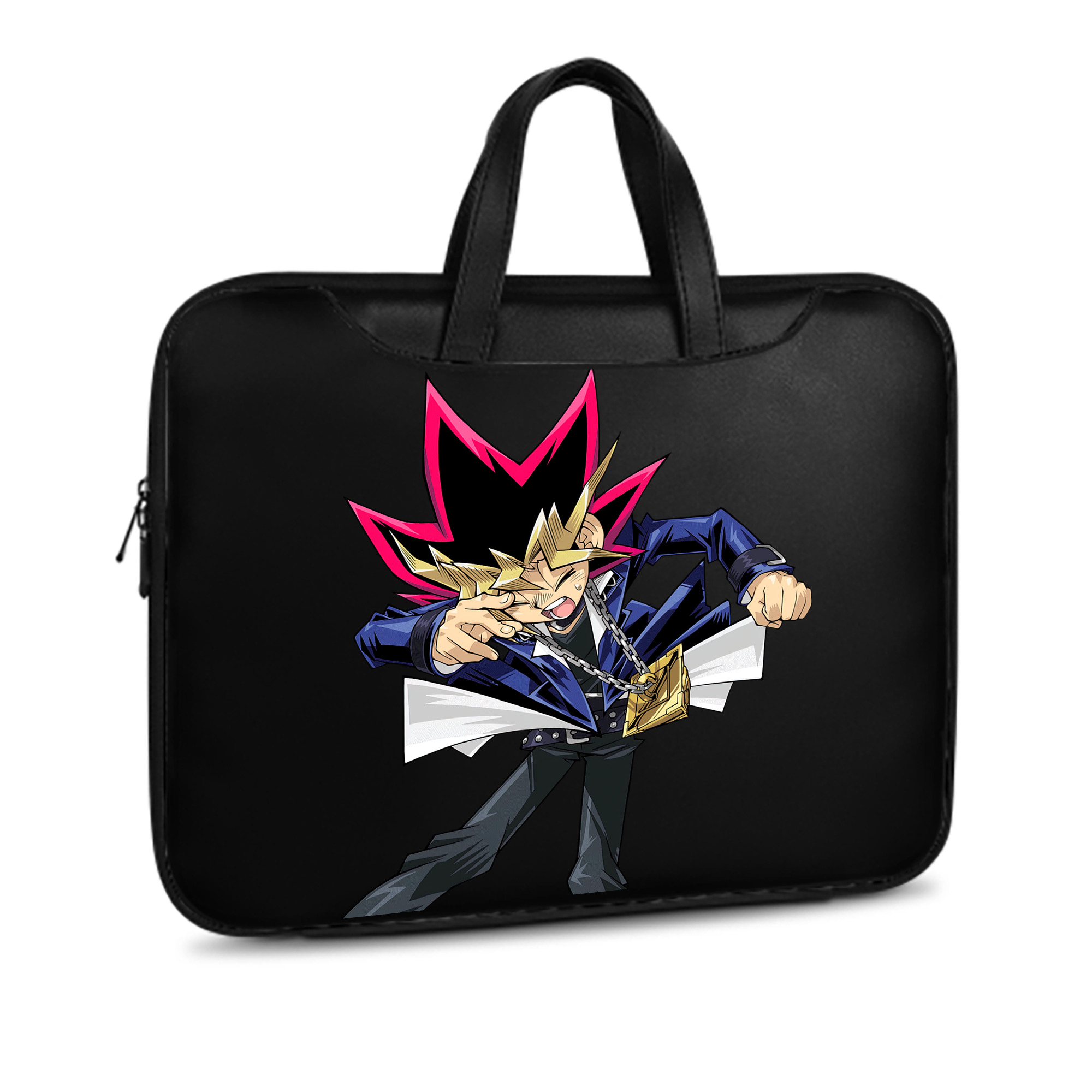 （画像用） 遊☆戯☆王 Yu-Gi-Oh! レザーラップトップバッグ　ノートパソコンケース