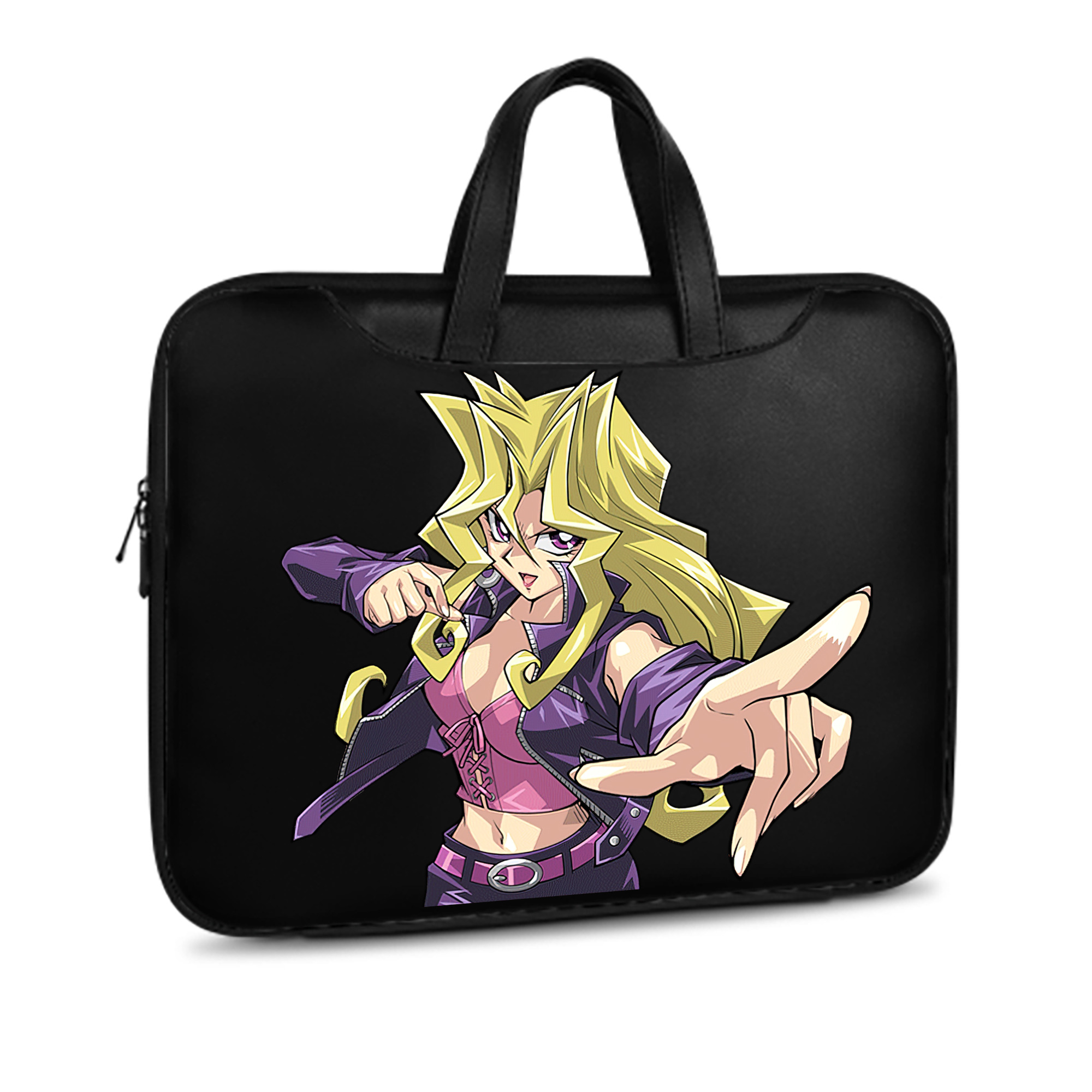 （画像用） 遊☆戯☆王 Yu-Gi-Oh! レザーラップトップバッグ　ノートパソコンケース