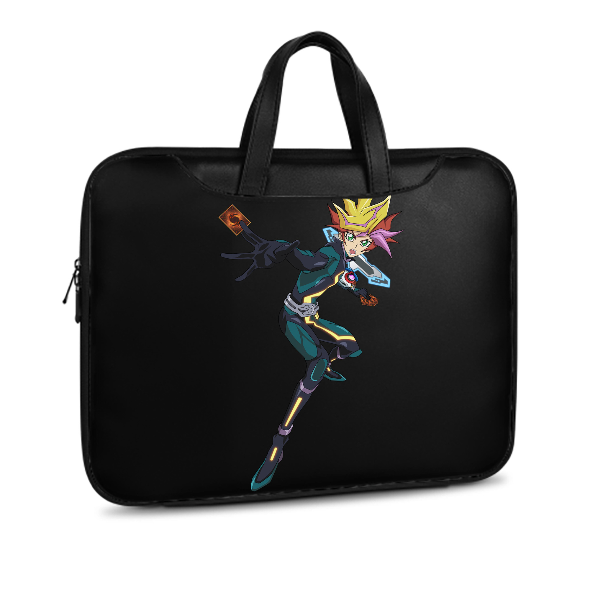 （画像用） 遊☆戯☆王 Yu-Gi-Oh! レザーラップトップバッグ　ノートパソコンケース
