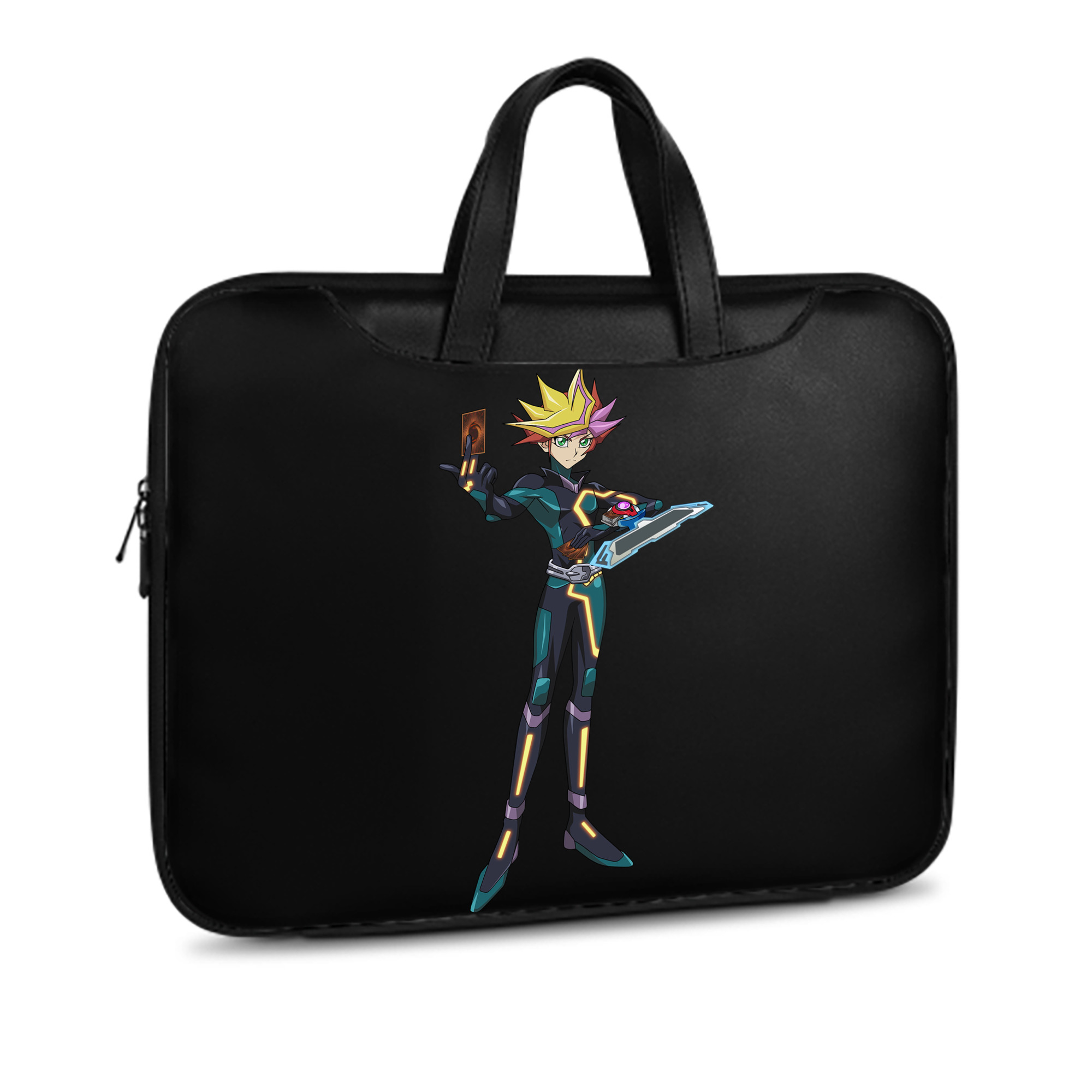 （画像用） 遊☆戯☆王 Yu-Gi-Oh! レザーラップトップバッグ　ノートパソコンケース