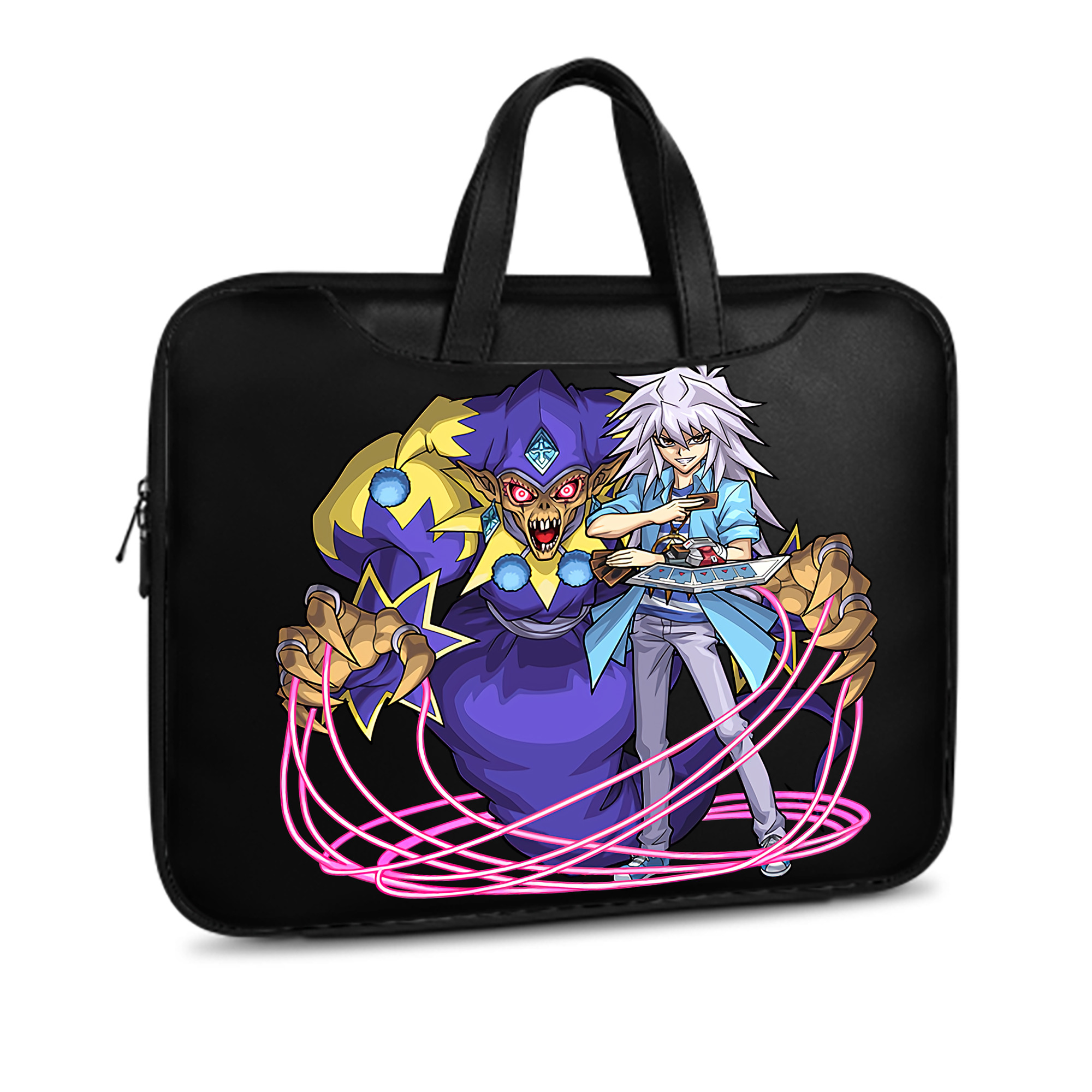 （画像用） 遊☆戯☆王 Yu-Gi-Oh! レザーラップトップバッグ　ノートパソコンケース