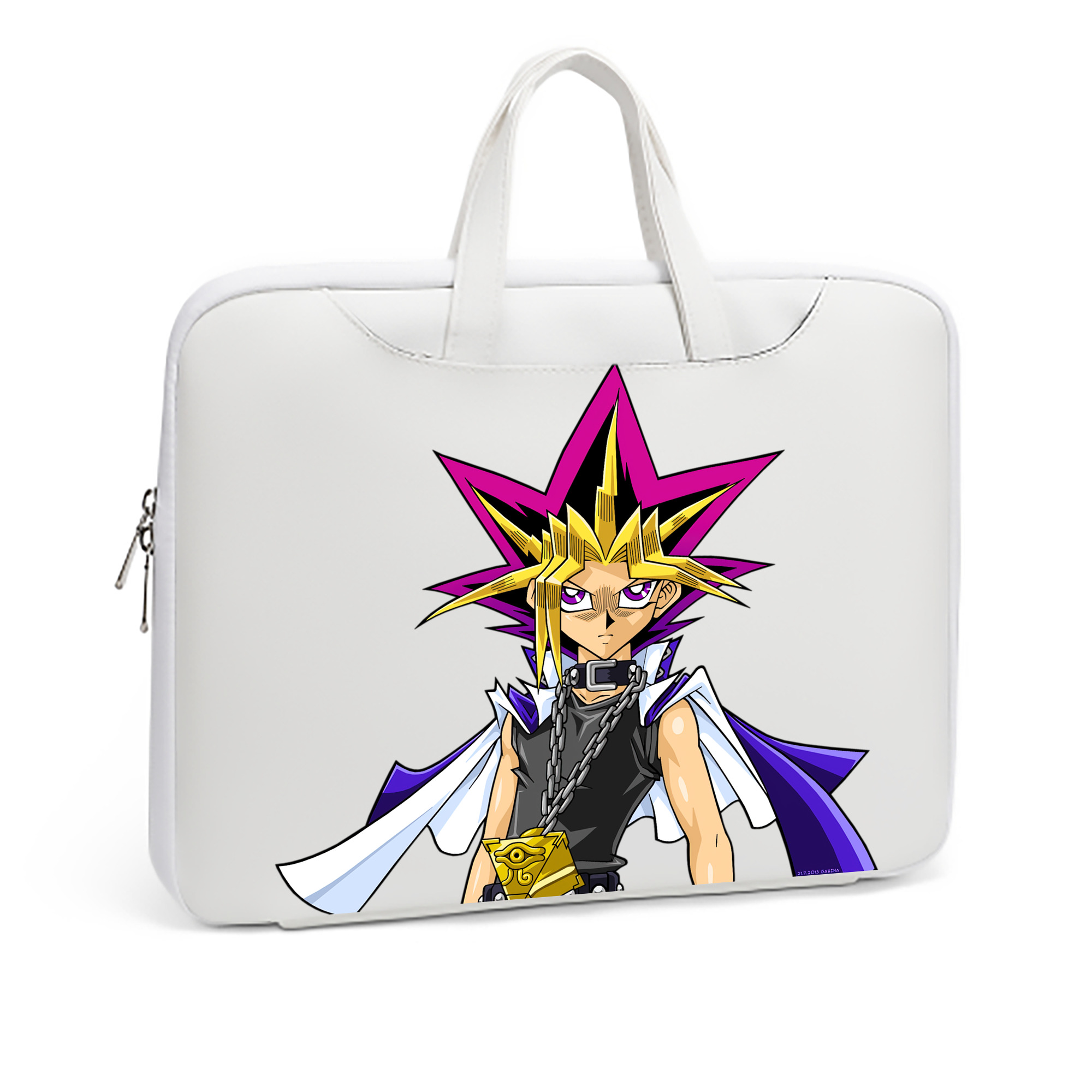 （画像用） 遊☆戯☆王 Yu-Gi-Oh! レザーラップトップバッグ　ノートパソコンケース