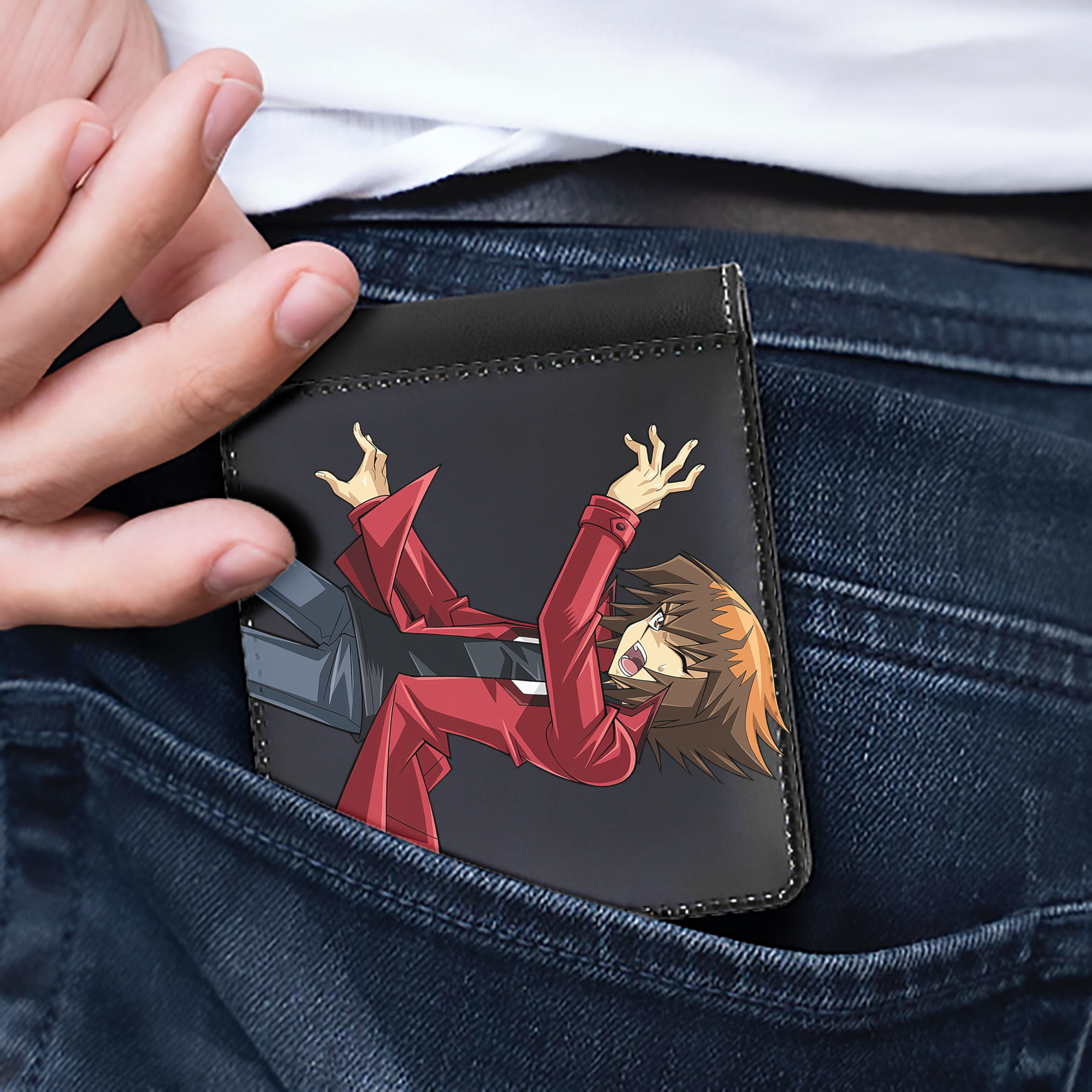 （画像用） 遊☆戯☆王 Yu-Gi-Oh! 二つ折り革財布