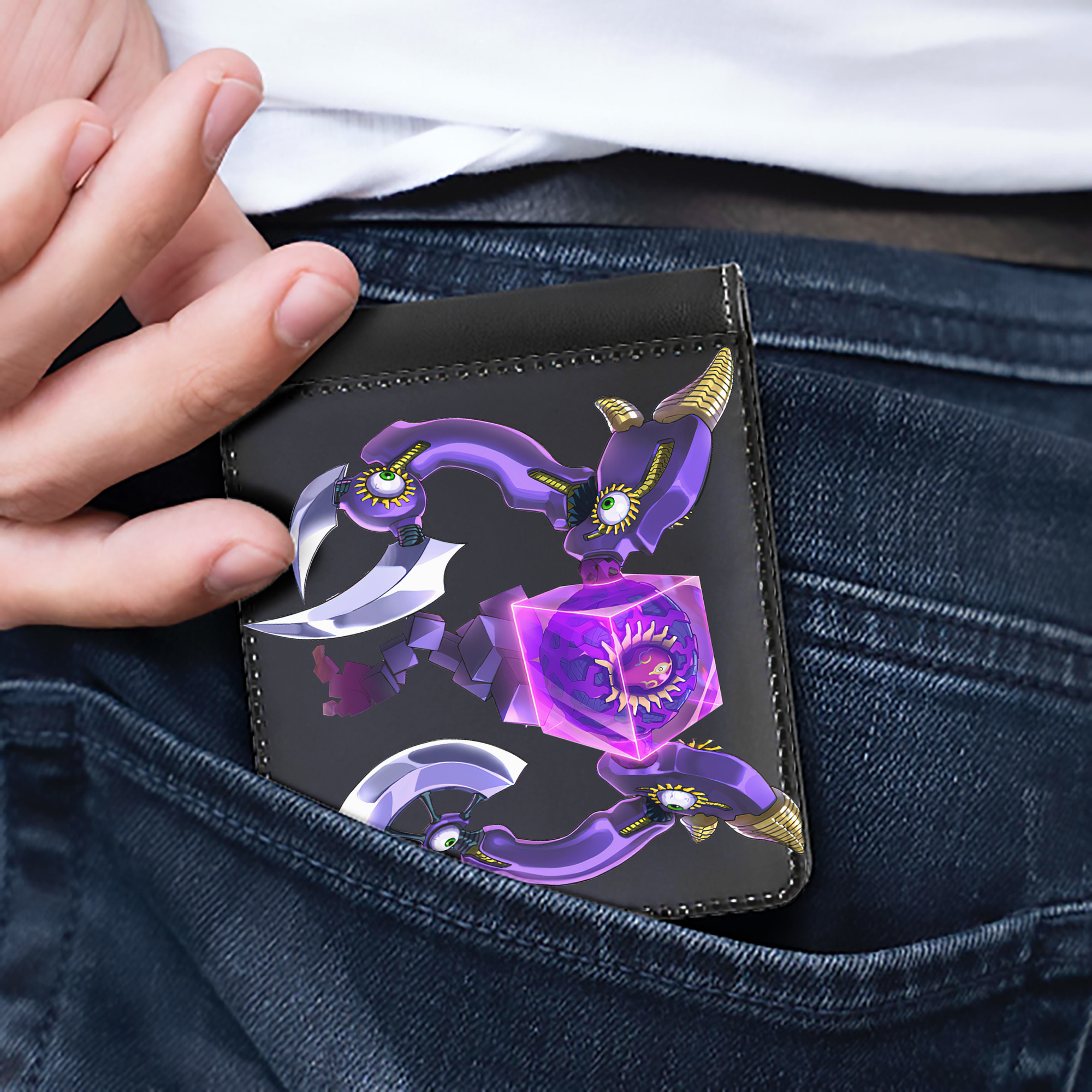 （画像用） 遊☆戯☆王 Yu-Gi-Oh! 二つ折り革財布
